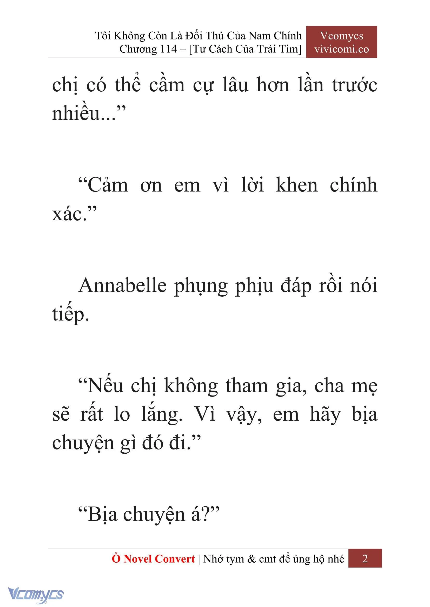 [Novel] Tôi Không Còn Là Đối Thủ Của Nam Chính Chapter  114 - 4