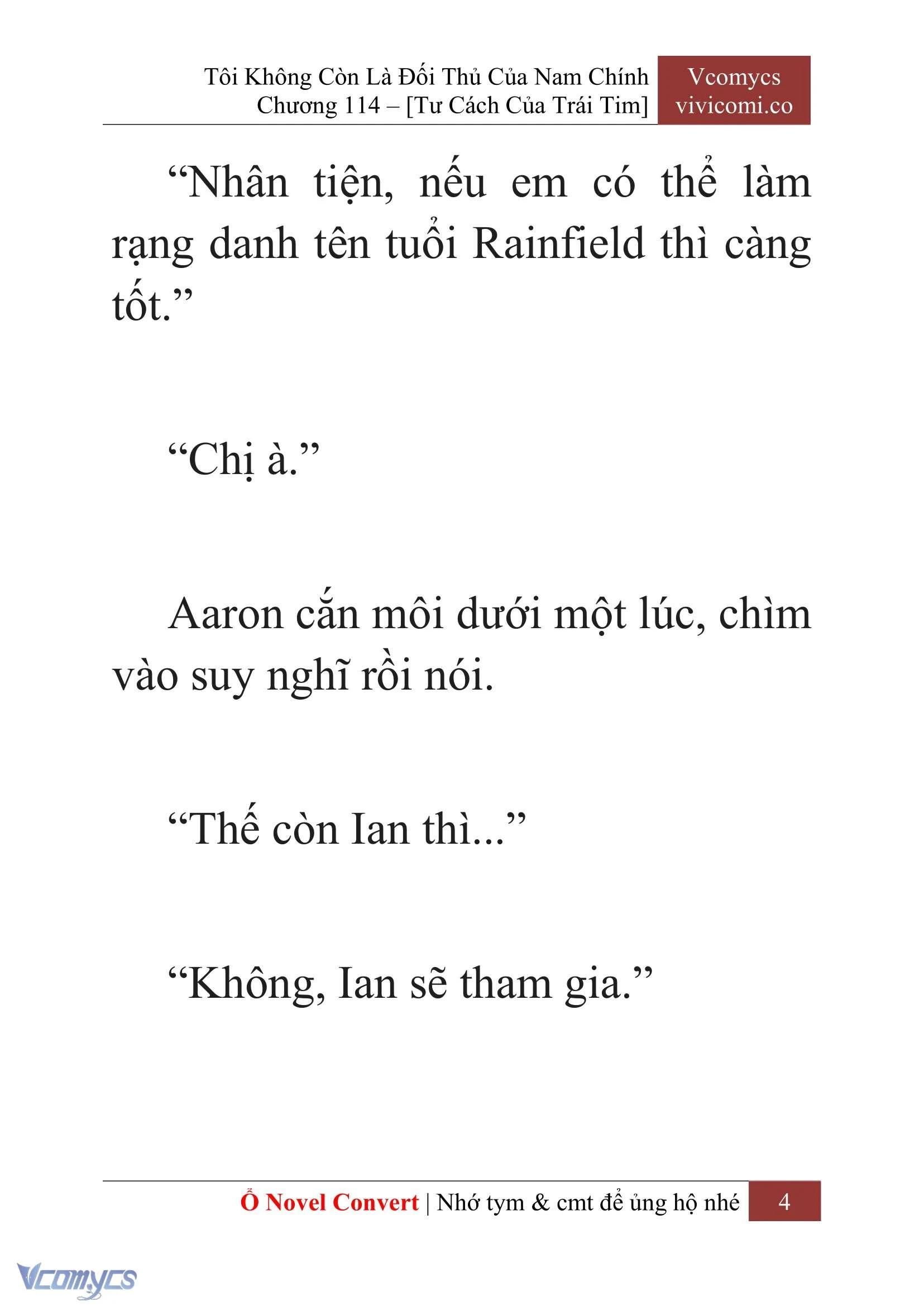 [Novel] Tôi Không Còn Là Đối Thủ Của Nam Chính Chapter  114 - 6