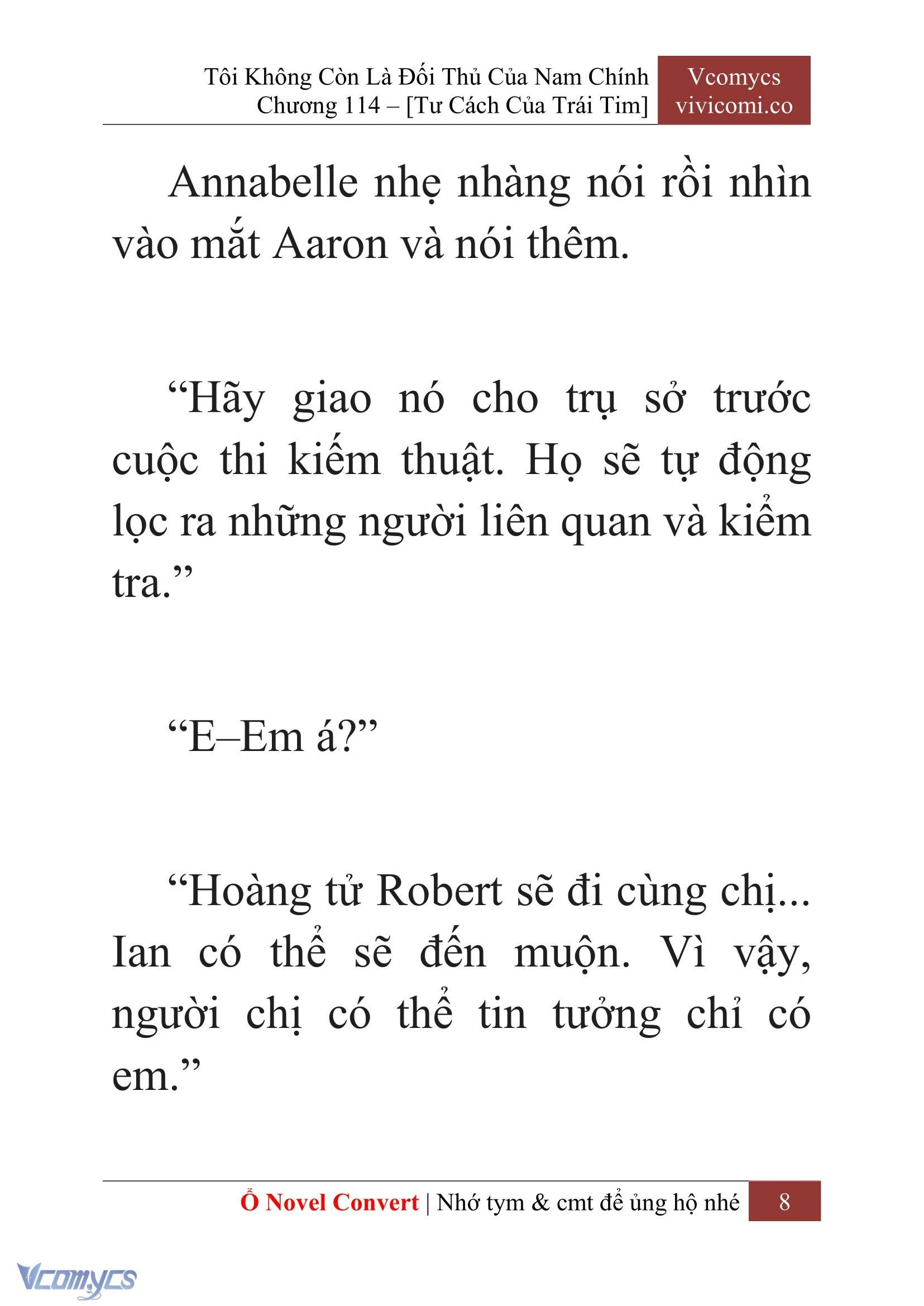 [Novel] Tôi Không Còn Là Đối Thủ Của Nam Chính Chapter  114 - 10