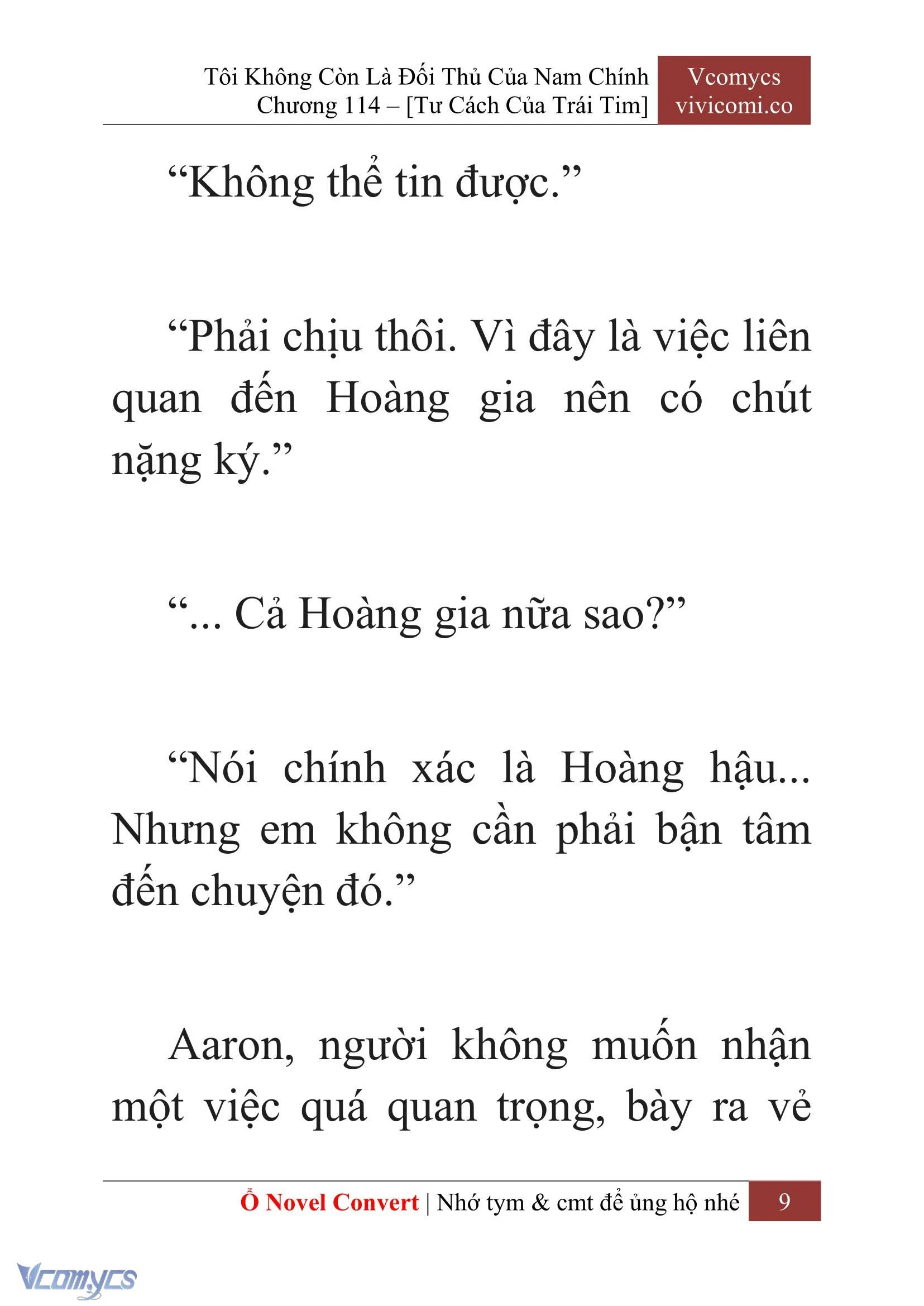 [Novel] Tôi Không Còn Là Đối Thủ Của Nam Chính Chapter  114 - 11