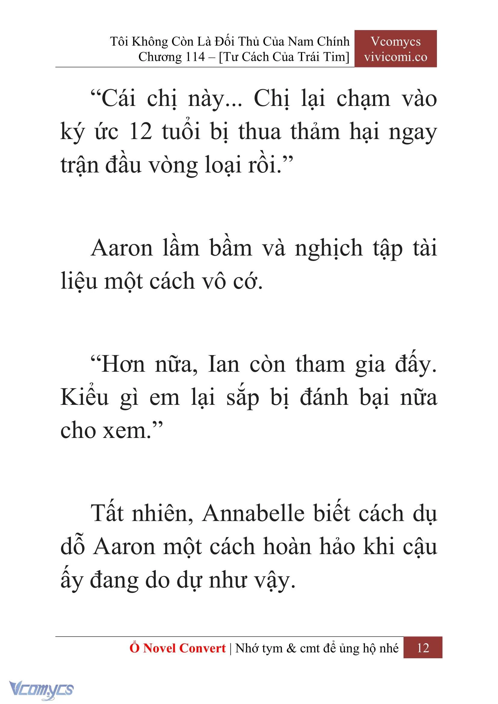 [Novel] Tôi Không Còn Là Đối Thủ Của Nam Chính Chapter  114 - 14