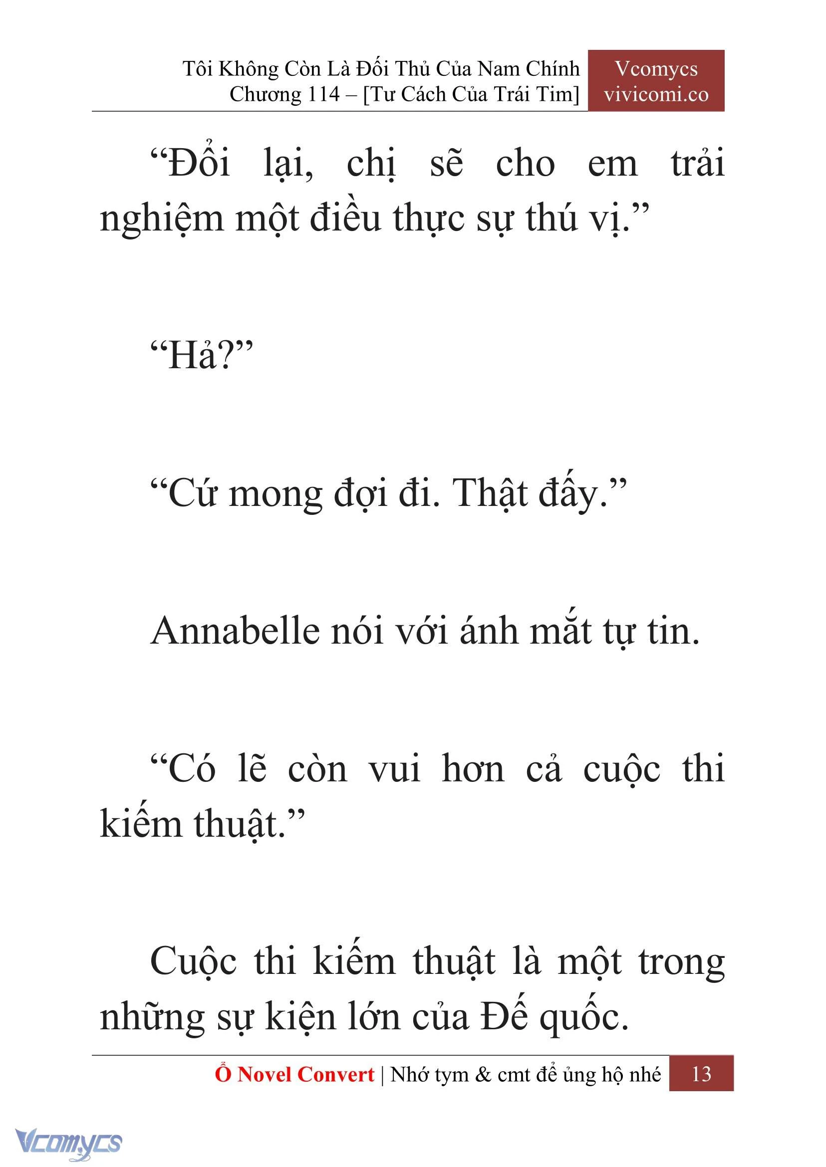[Novel] Tôi Không Còn Là Đối Thủ Của Nam Chính Chapter  114 - 15