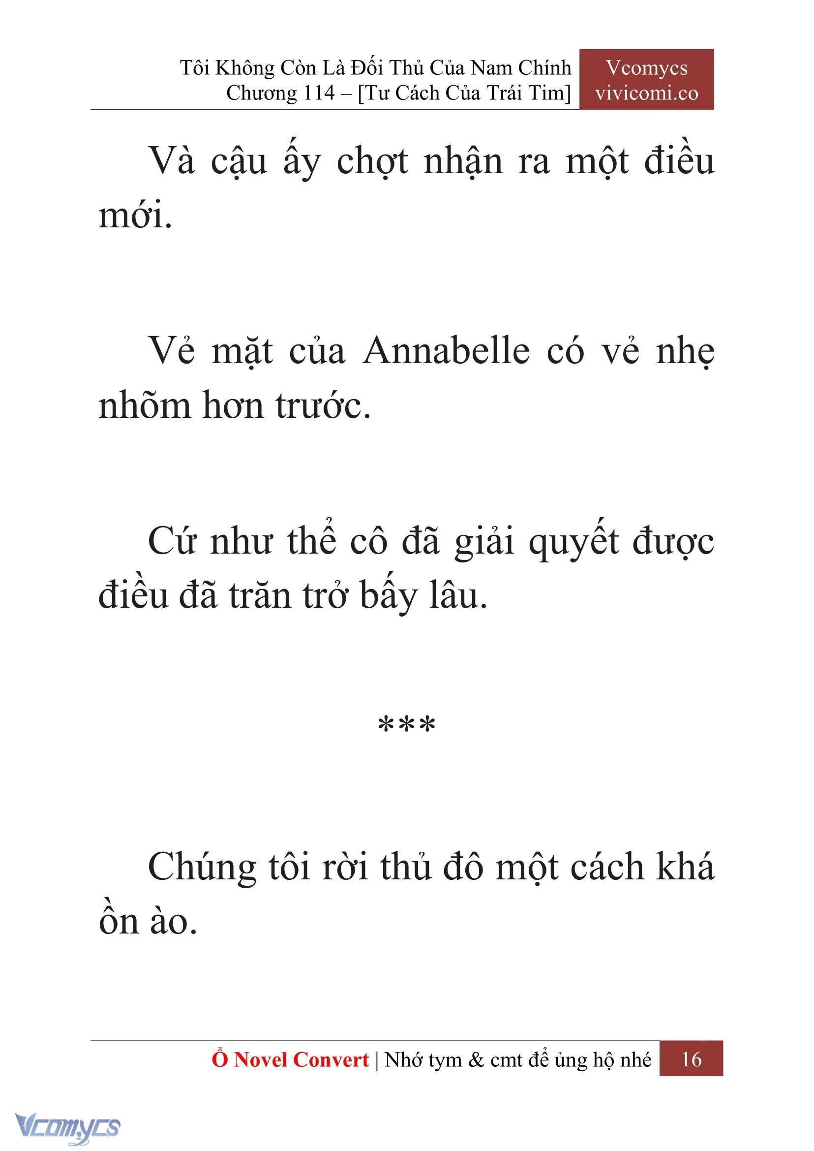 [Novel] Tôi Không Còn Là Đối Thủ Của Nam Chính Chapter  114 - 18