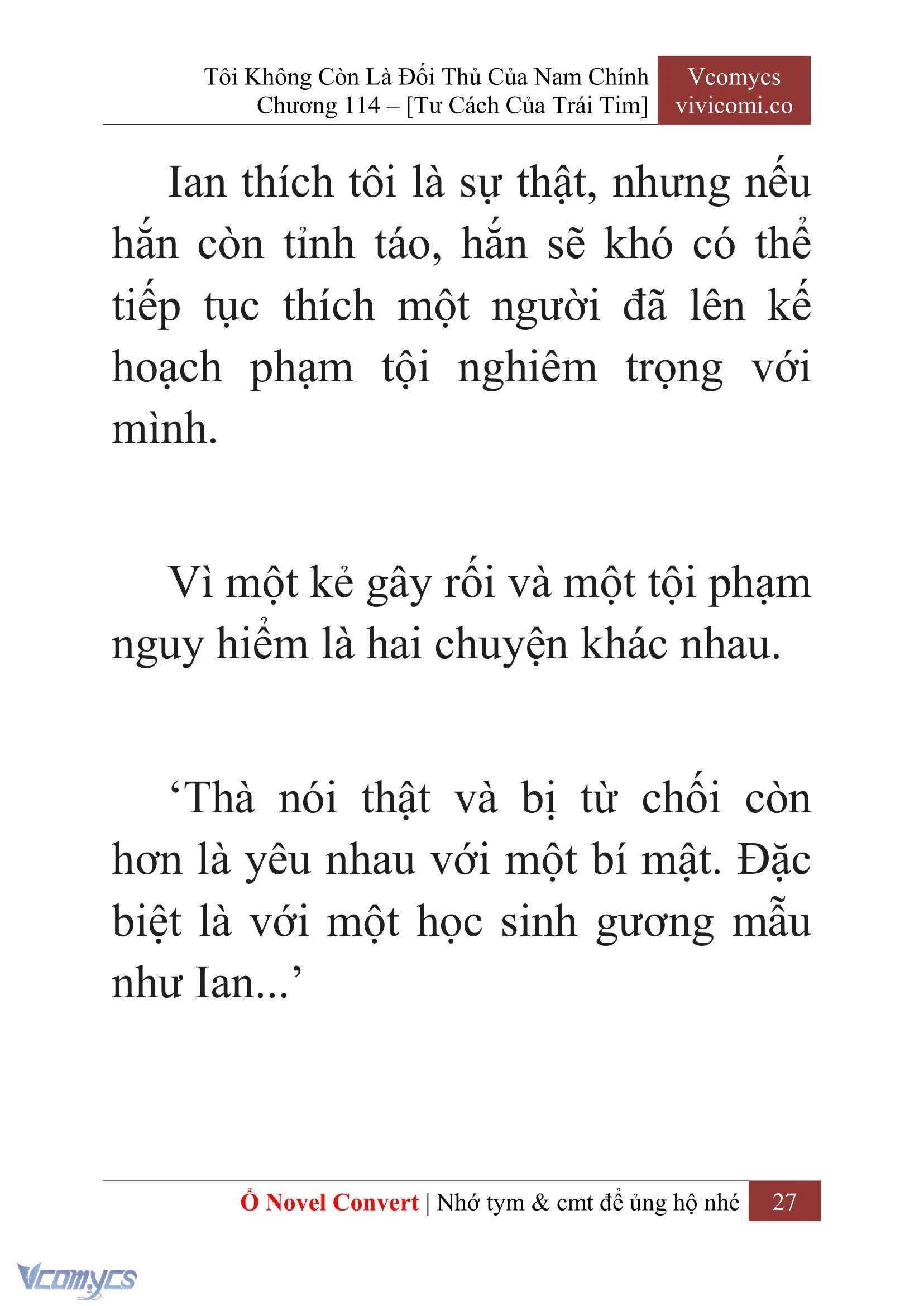 [Novel] Tôi Không Còn Là Đối Thủ Của Nam Chính Chapter  114 - 29