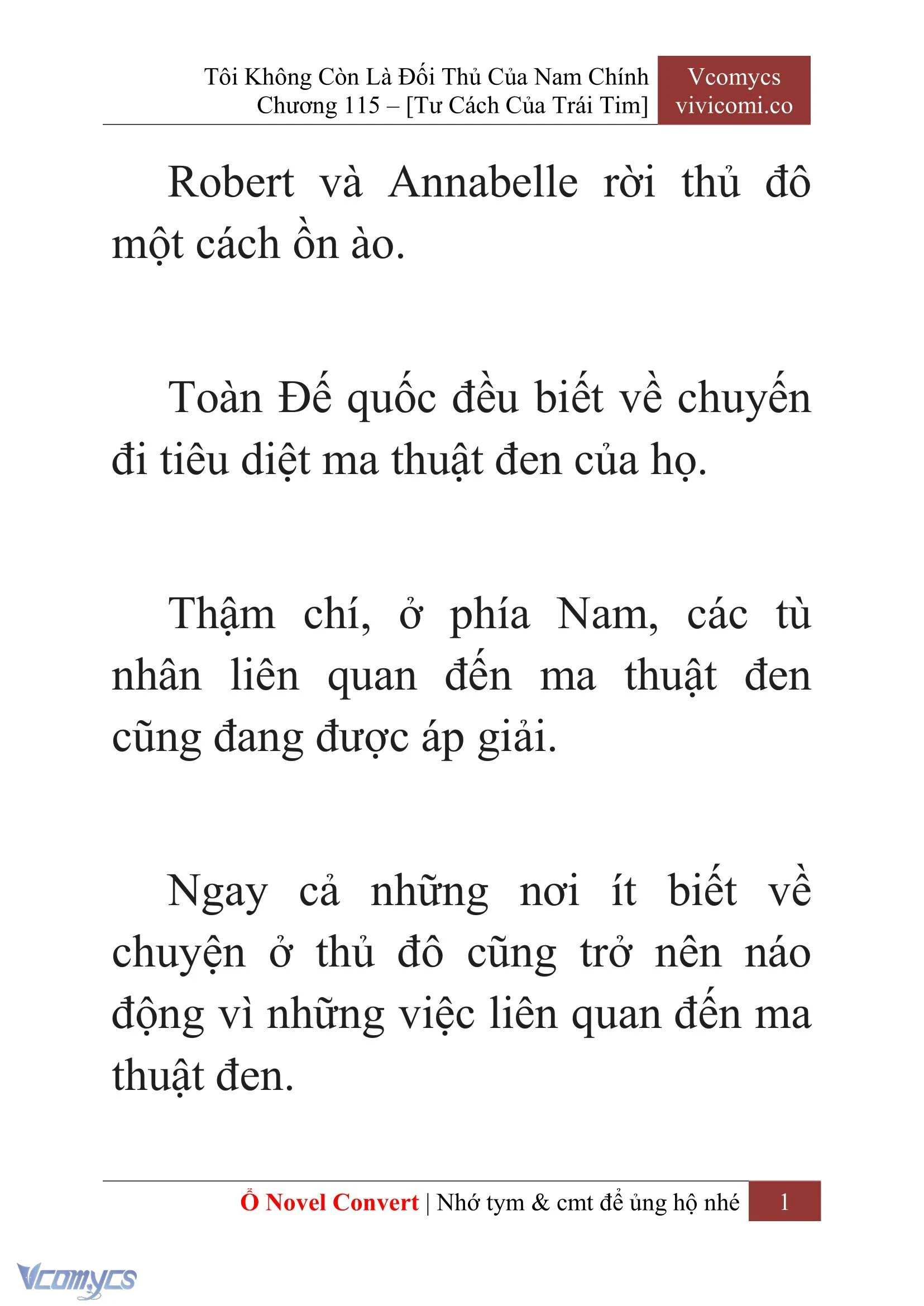 [Novel] Tôi Không Còn Là Đối Thủ Của Nam Chính Chapter  115 - 3