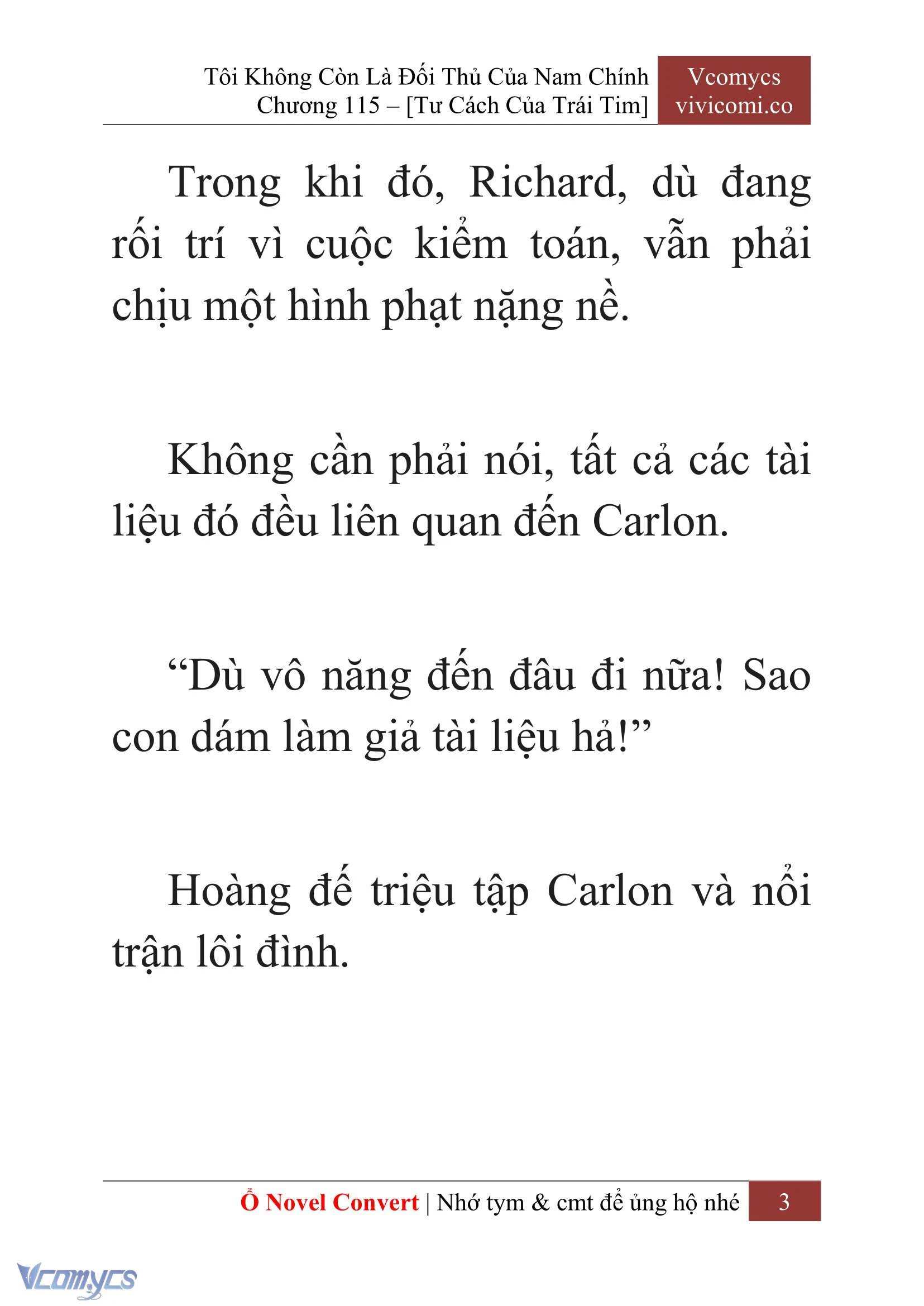 [Novel] Tôi Không Còn Là Đối Thủ Của Nam Chính Chapter  115 - 5