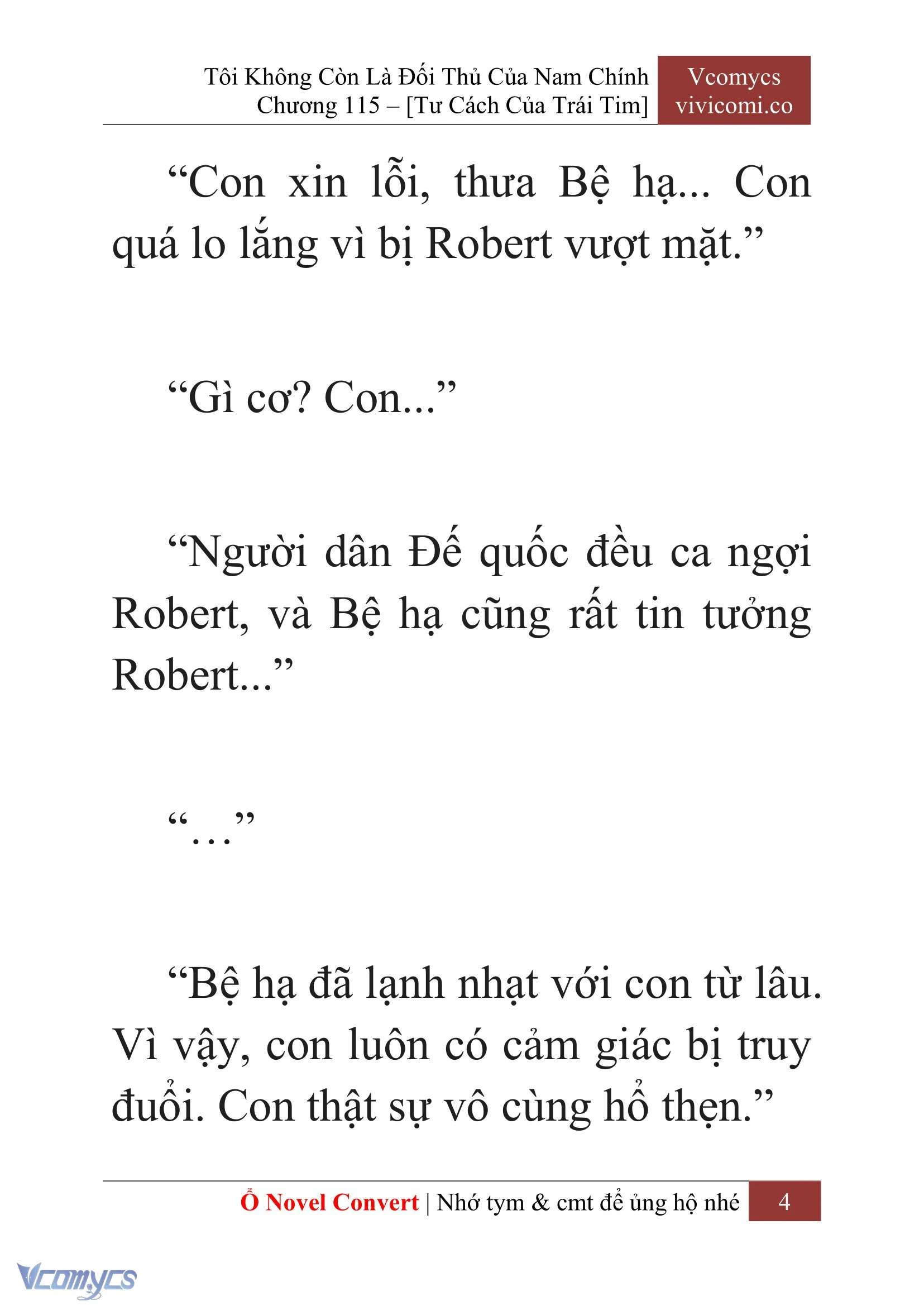 [Novel] Tôi Không Còn Là Đối Thủ Của Nam Chính Chapter  115 - 6