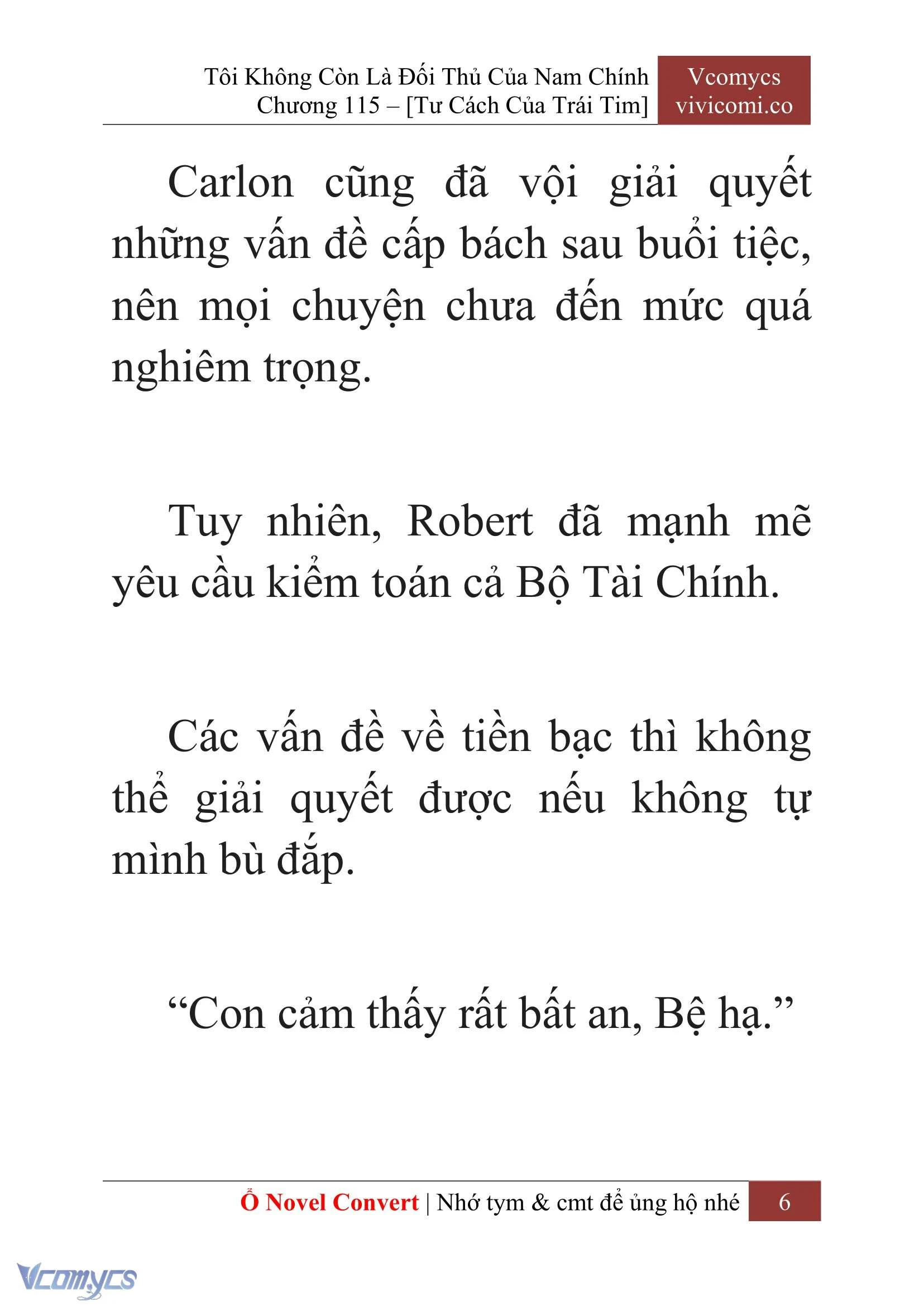 [Novel] Tôi Không Còn Là Đối Thủ Của Nam Chính Chapter  115 - 8