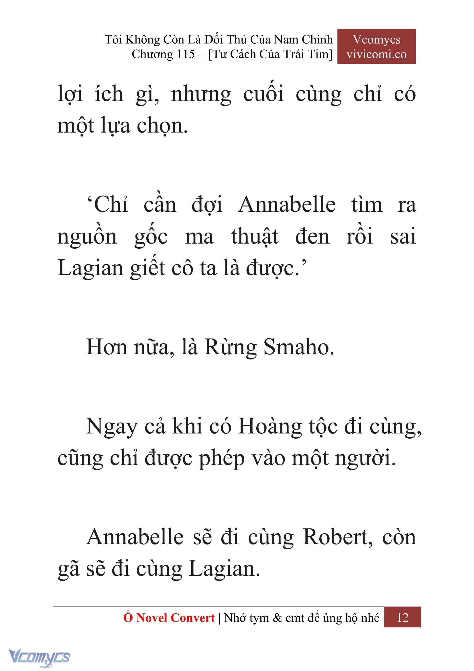 [Novel] Tôi Không Còn Là Đối Thủ Của Nam Chính Chapter  115 - 14