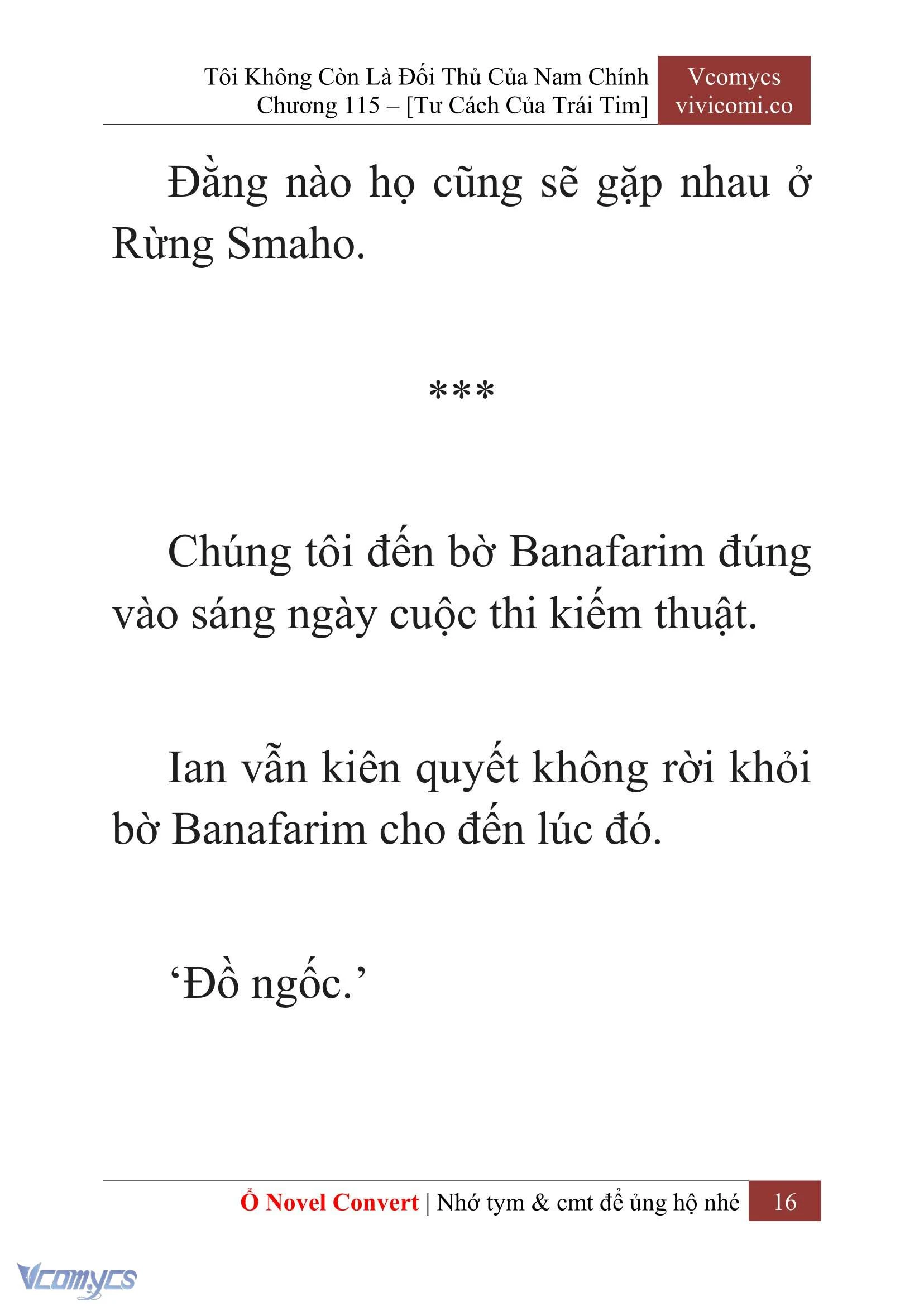 [Novel] Tôi Không Còn Là Đối Thủ Của Nam Chính Chapter  115 - 18