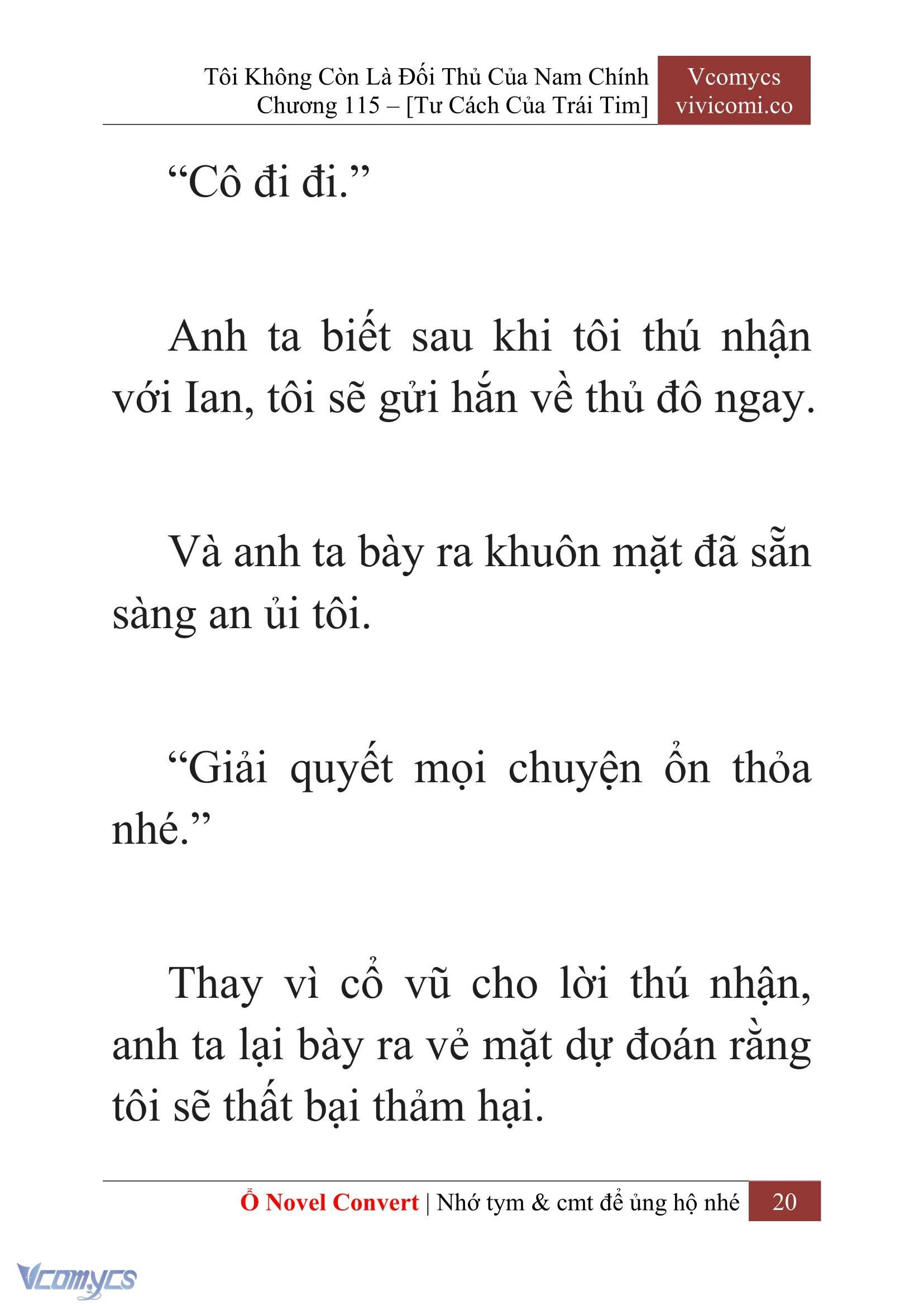 [Novel] Tôi Không Còn Là Đối Thủ Của Nam Chính Chapter  115 - 22