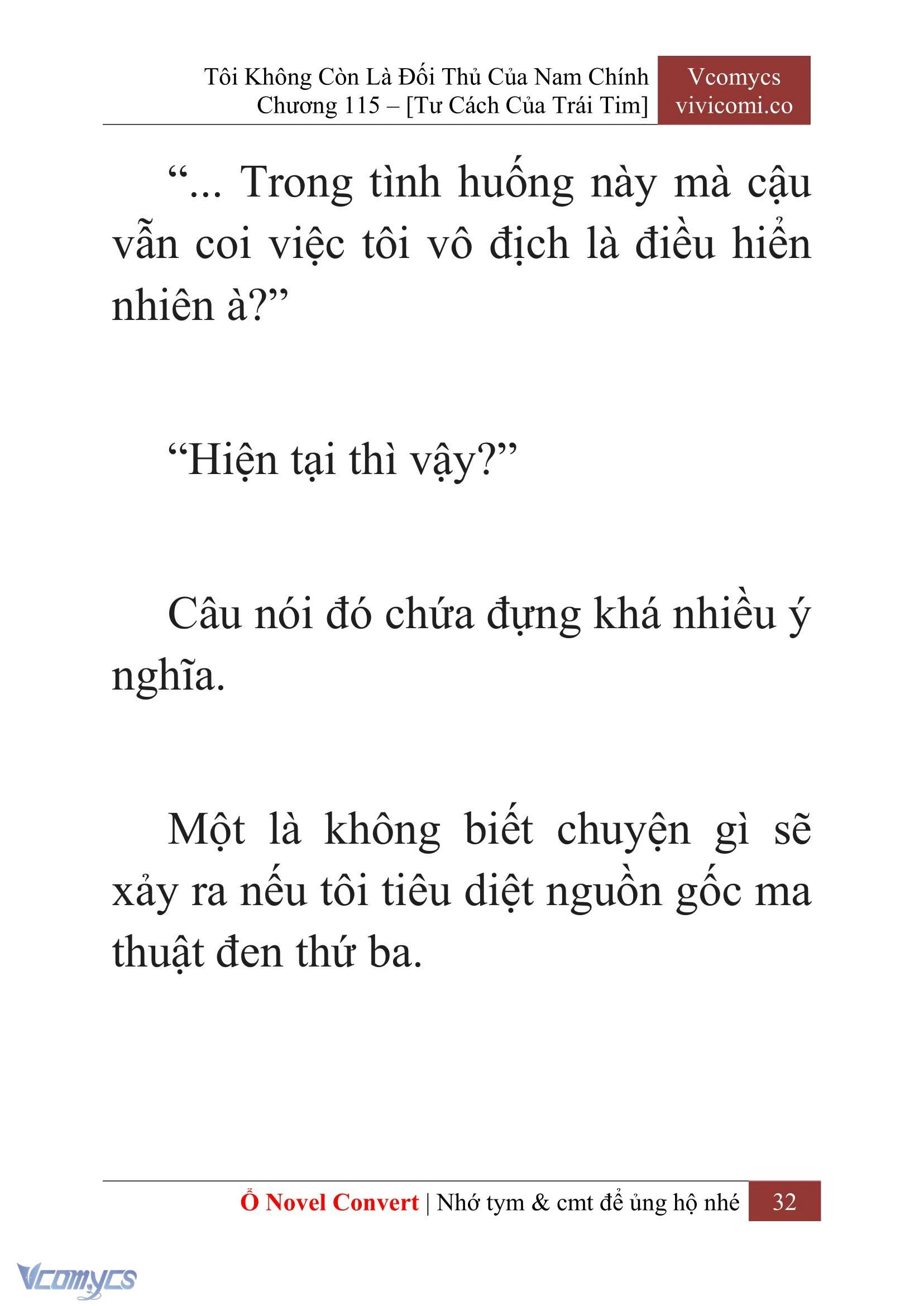 [Novel] Tôi Không Còn Là Đối Thủ Của Nam Chính Chapter  115 - 34