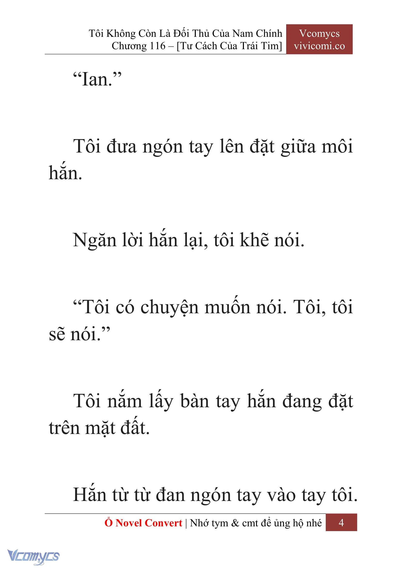 [Novel] Tôi Không Còn Là Đối Thủ Của Nam Chính Chapter  116 - 6