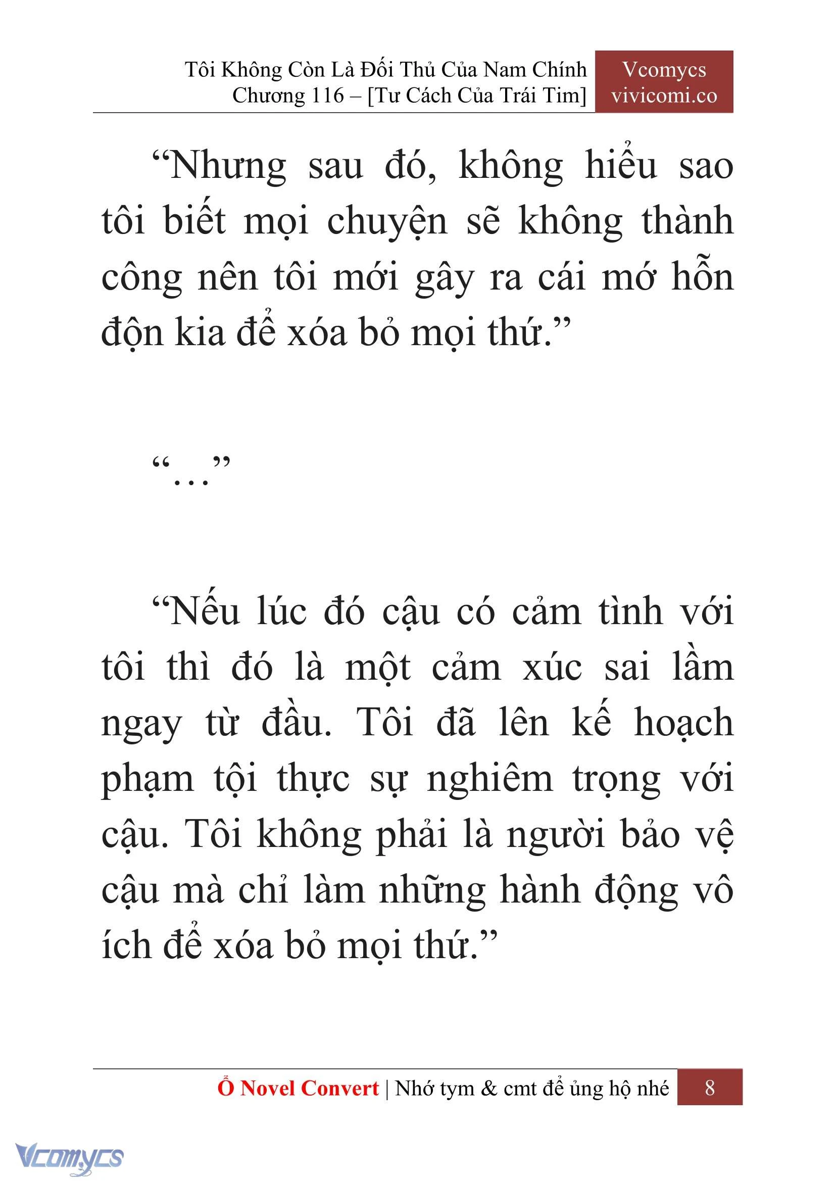 [Novel] Tôi Không Còn Là Đối Thủ Của Nam Chính Chapter  116 - 10