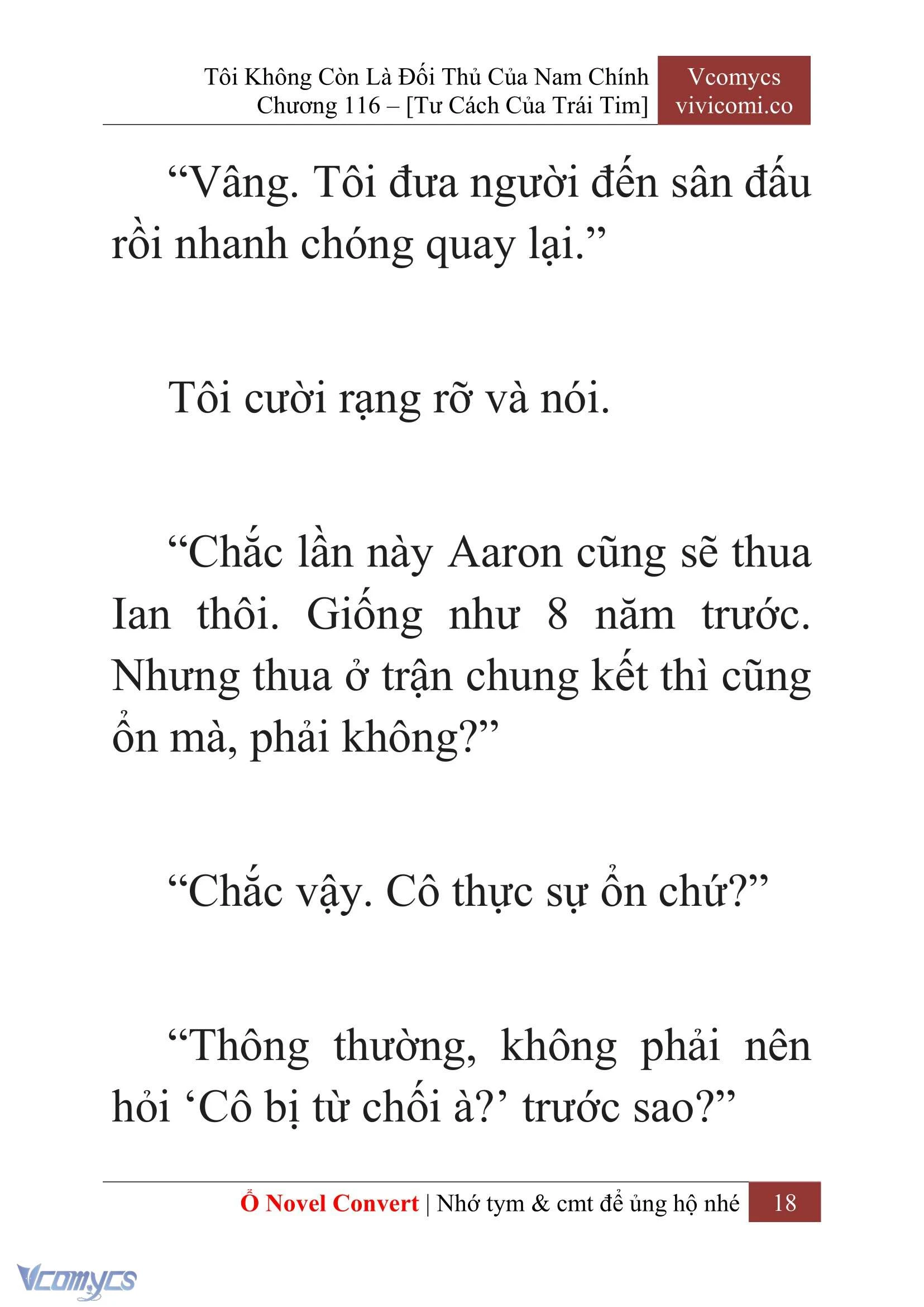 [Novel] Tôi Không Còn Là Đối Thủ Của Nam Chính Chapter  116 - 20