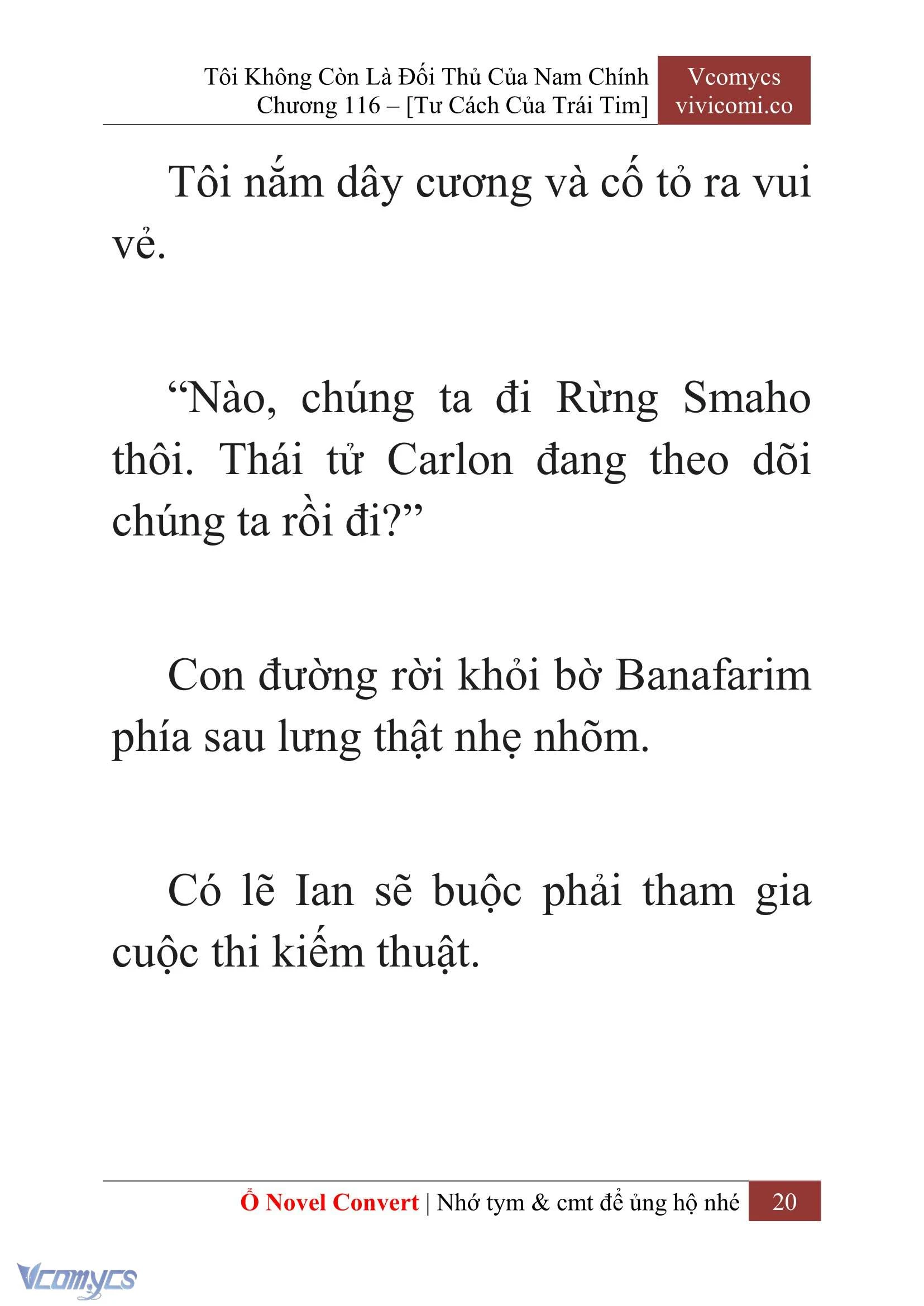 [Novel] Tôi Không Còn Là Đối Thủ Của Nam Chính Chapter  116 - 22
