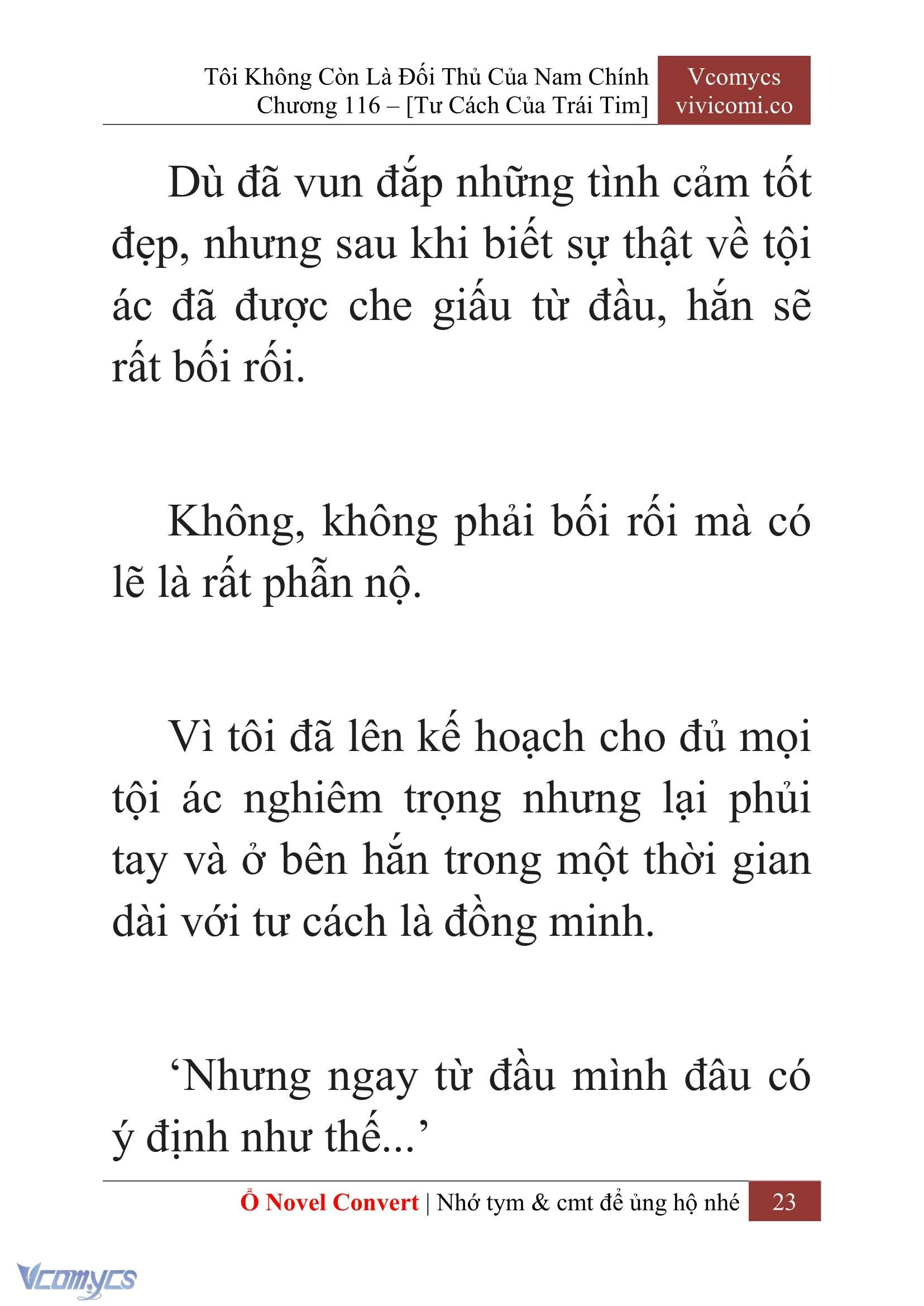[Novel] Tôi Không Còn Là Đối Thủ Của Nam Chính Chapter  116 - 25