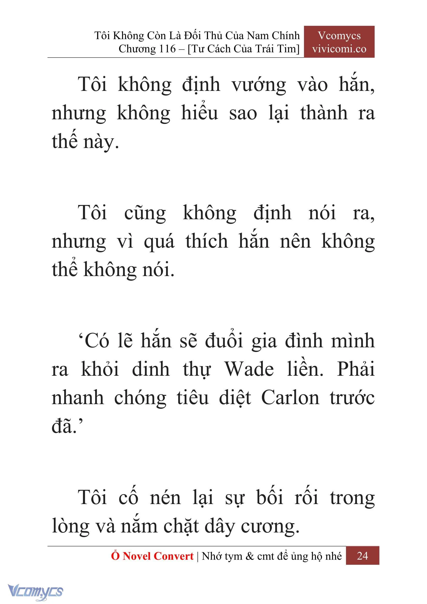 [Novel] Tôi Không Còn Là Đối Thủ Của Nam Chính Chapter  116 - 26