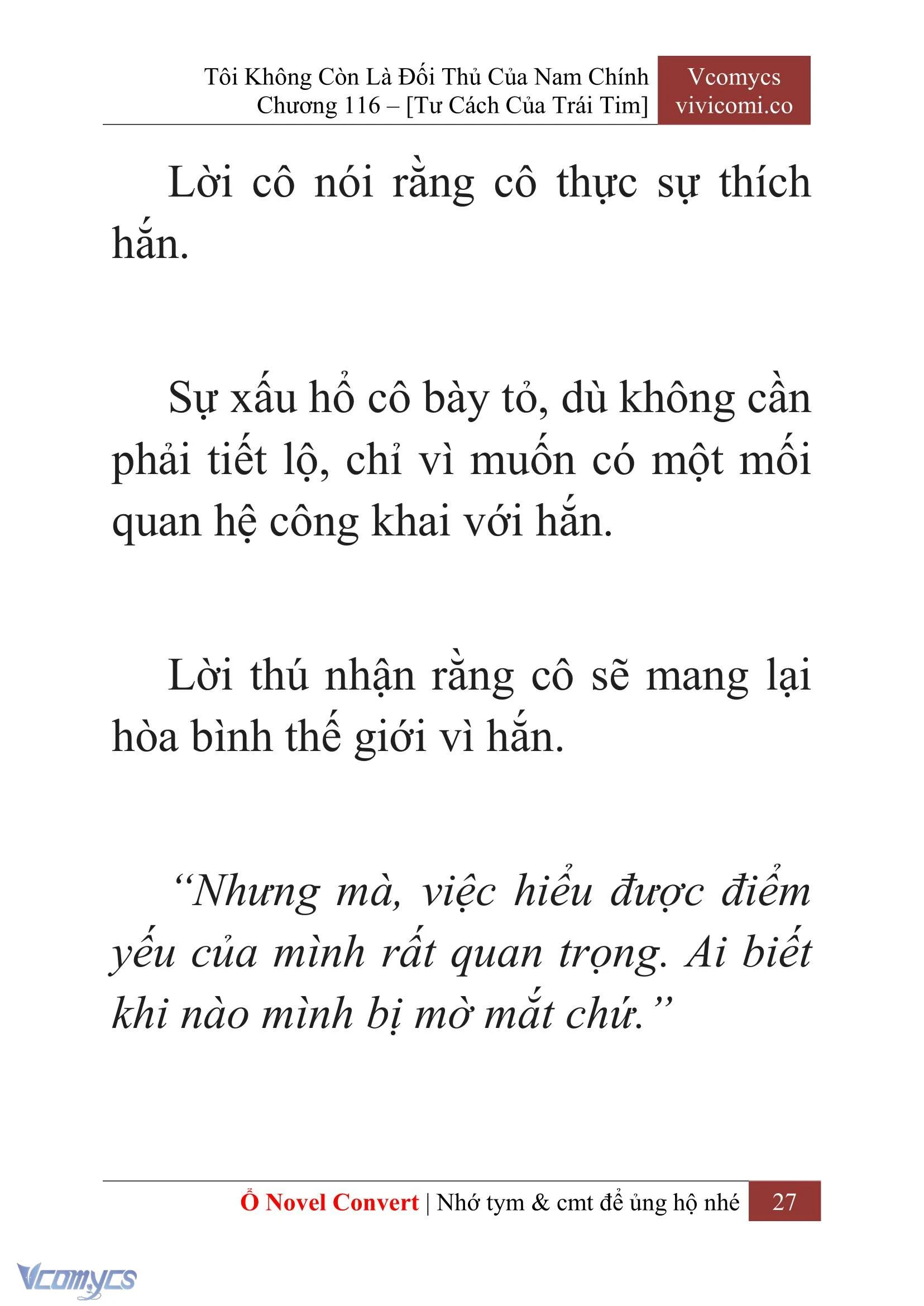 [Novel] Tôi Không Còn Là Đối Thủ Của Nam Chính Chapter  116 - 29