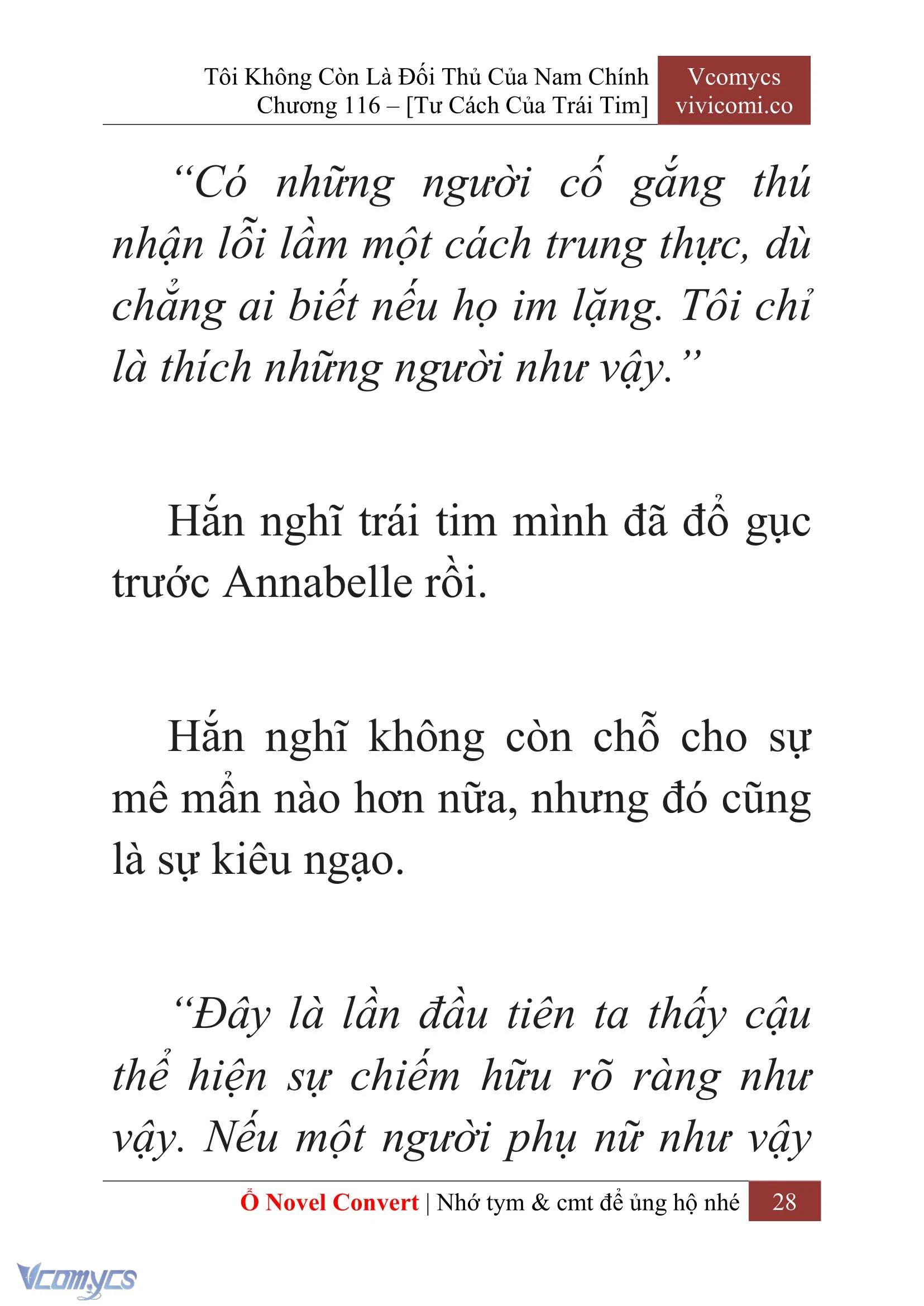 [Novel] Tôi Không Còn Là Đối Thủ Của Nam Chính Chapter  116 - 30