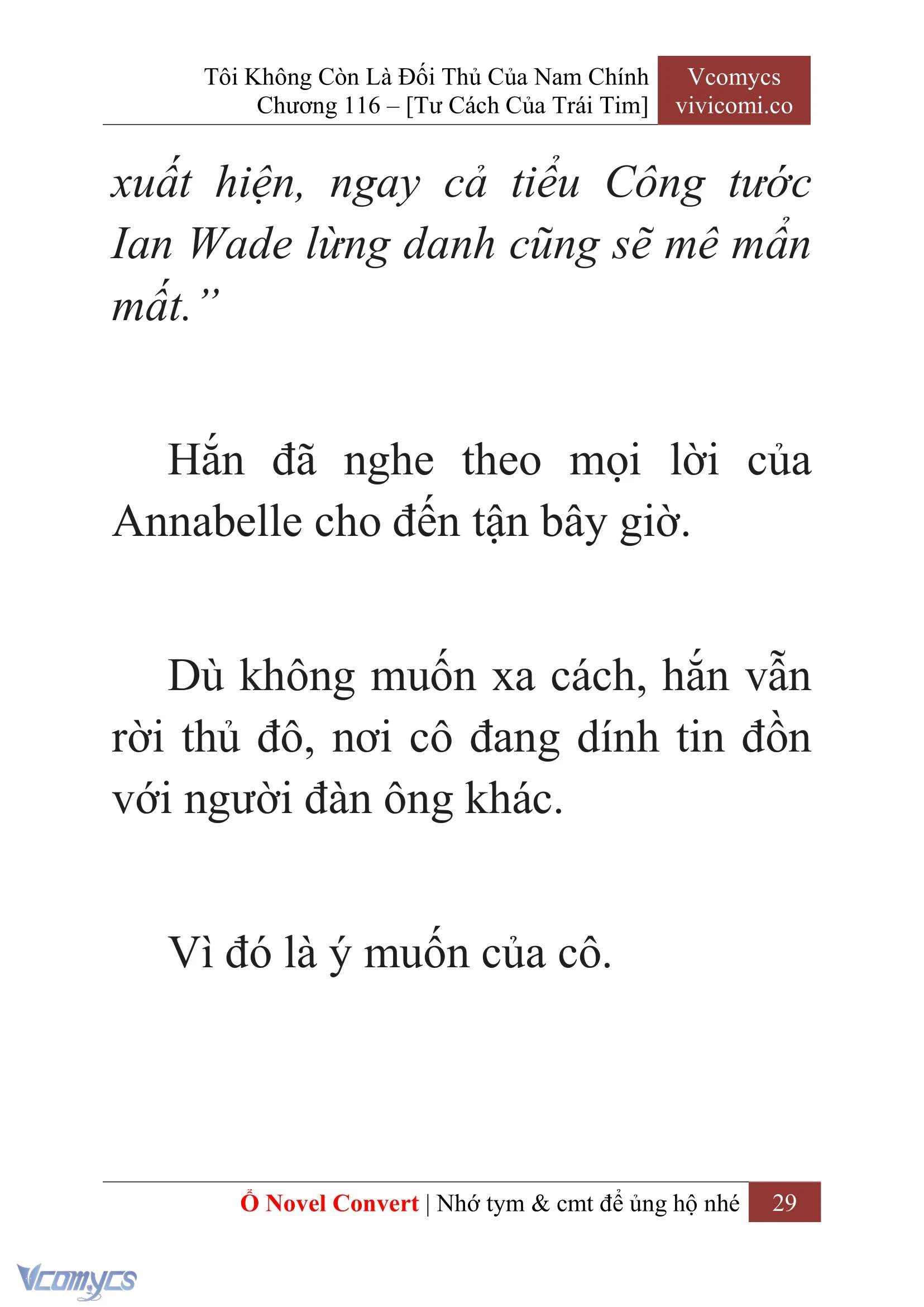 [Novel] Tôi Không Còn Là Đối Thủ Của Nam Chính Chapter  116 - 31