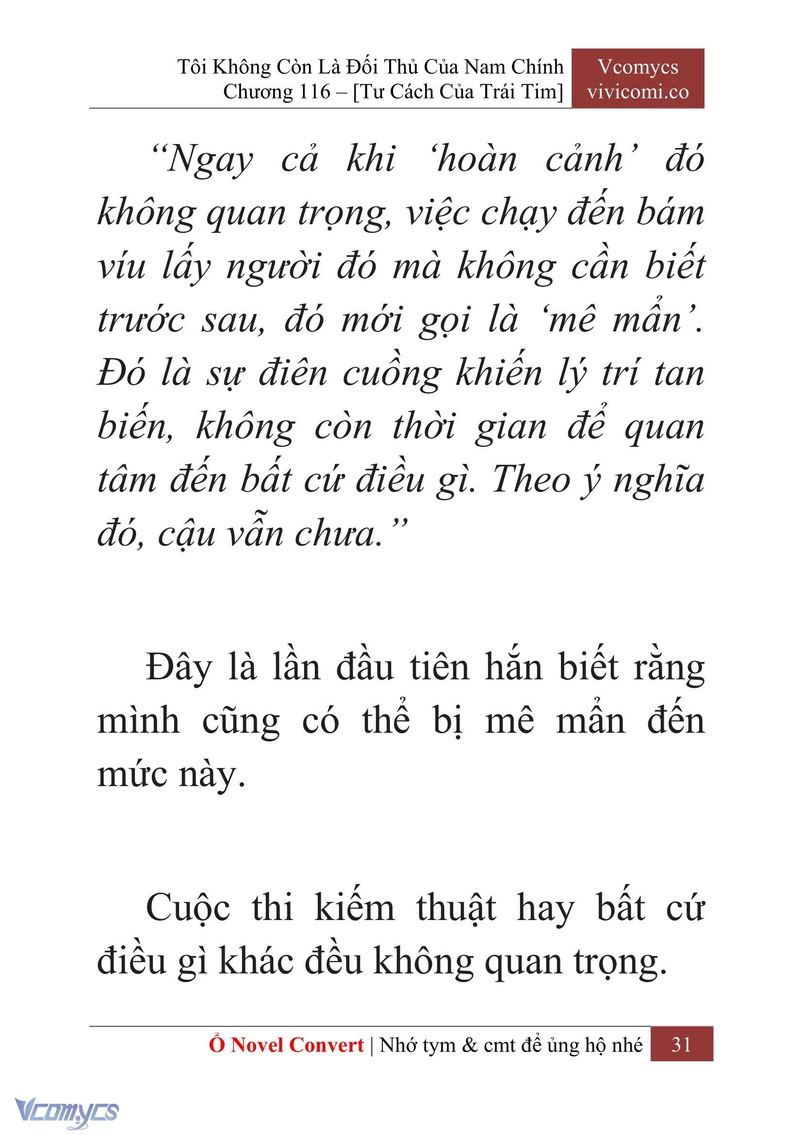 [Novel] Tôi Không Còn Là Đối Thủ Của Nam Chính Chapter  116 - 33