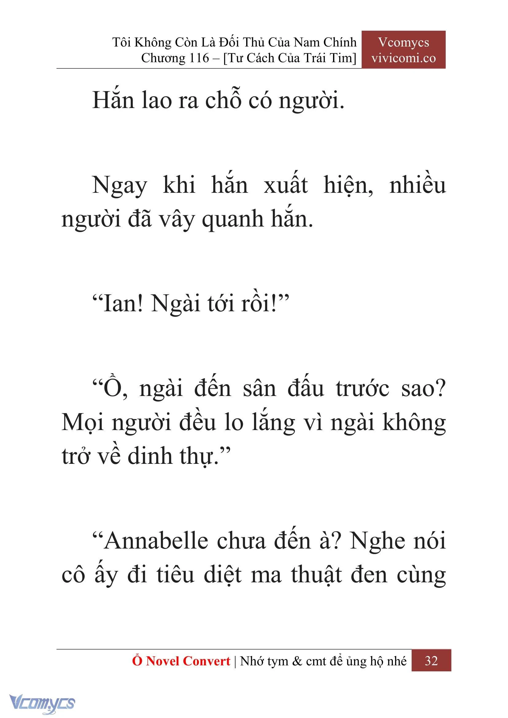 [Novel] Tôi Không Còn Là Đối Thủ Của Nam Chính Chapter  116 - 34