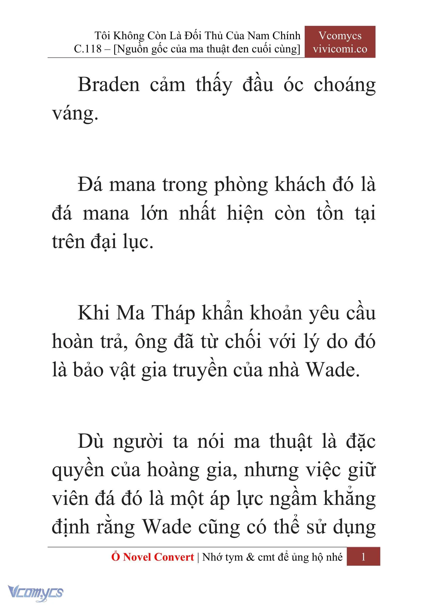 [Novel] Tôi Không Còn Là Đối Thủ Của Nam Chính Chapter  118 - 3