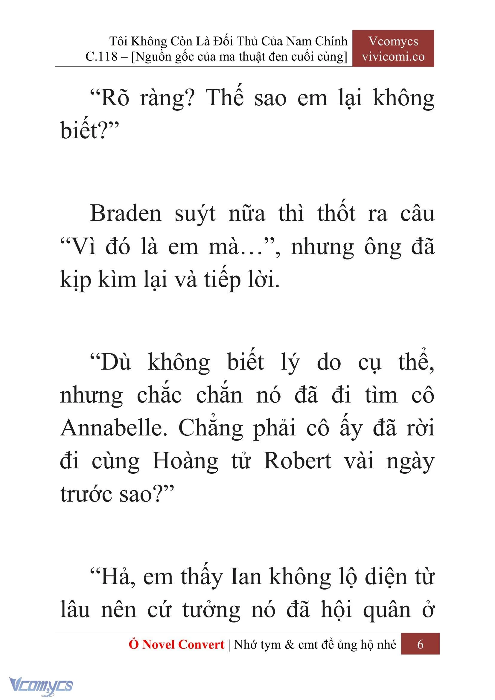 [Novel] Tôi Không Còn Là Đối Thủ Của Nam Chính Chapter  118 - 8