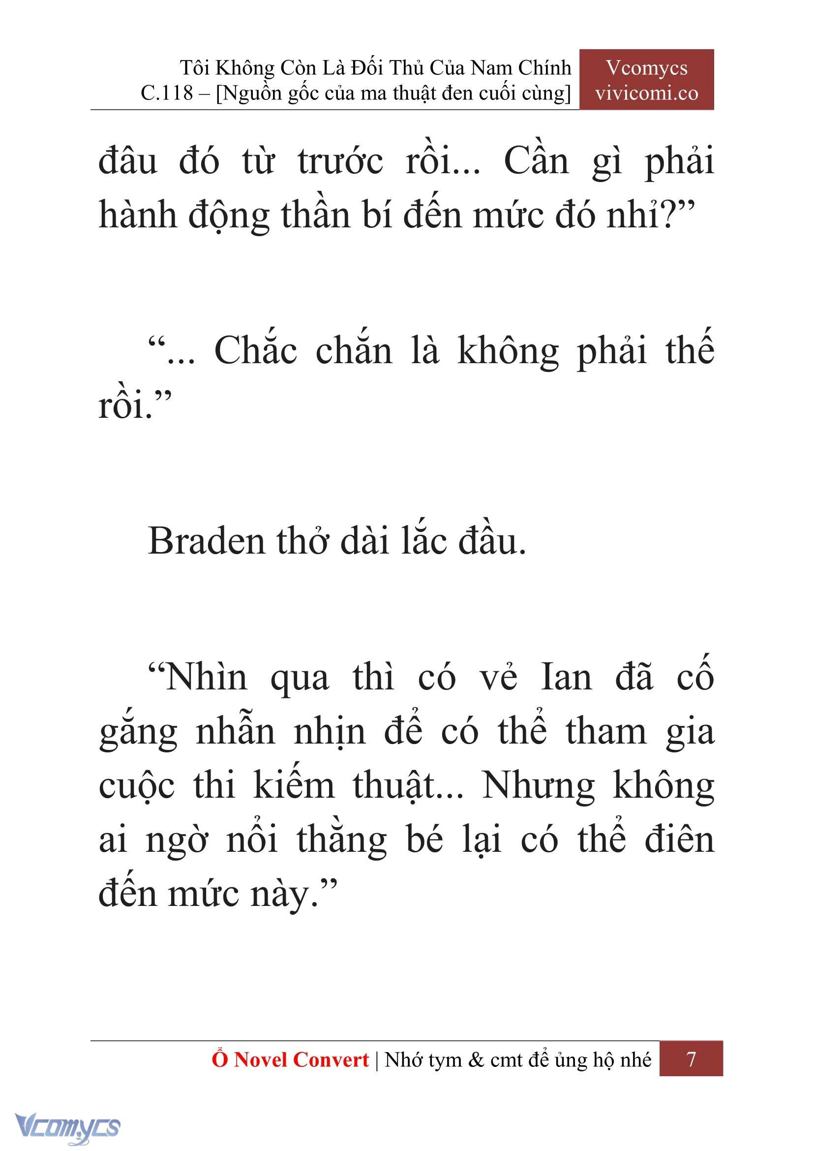 [Novel] Tôi Không Còn Là Đối Thủ Của Nam Chính Chapter  118 - 9