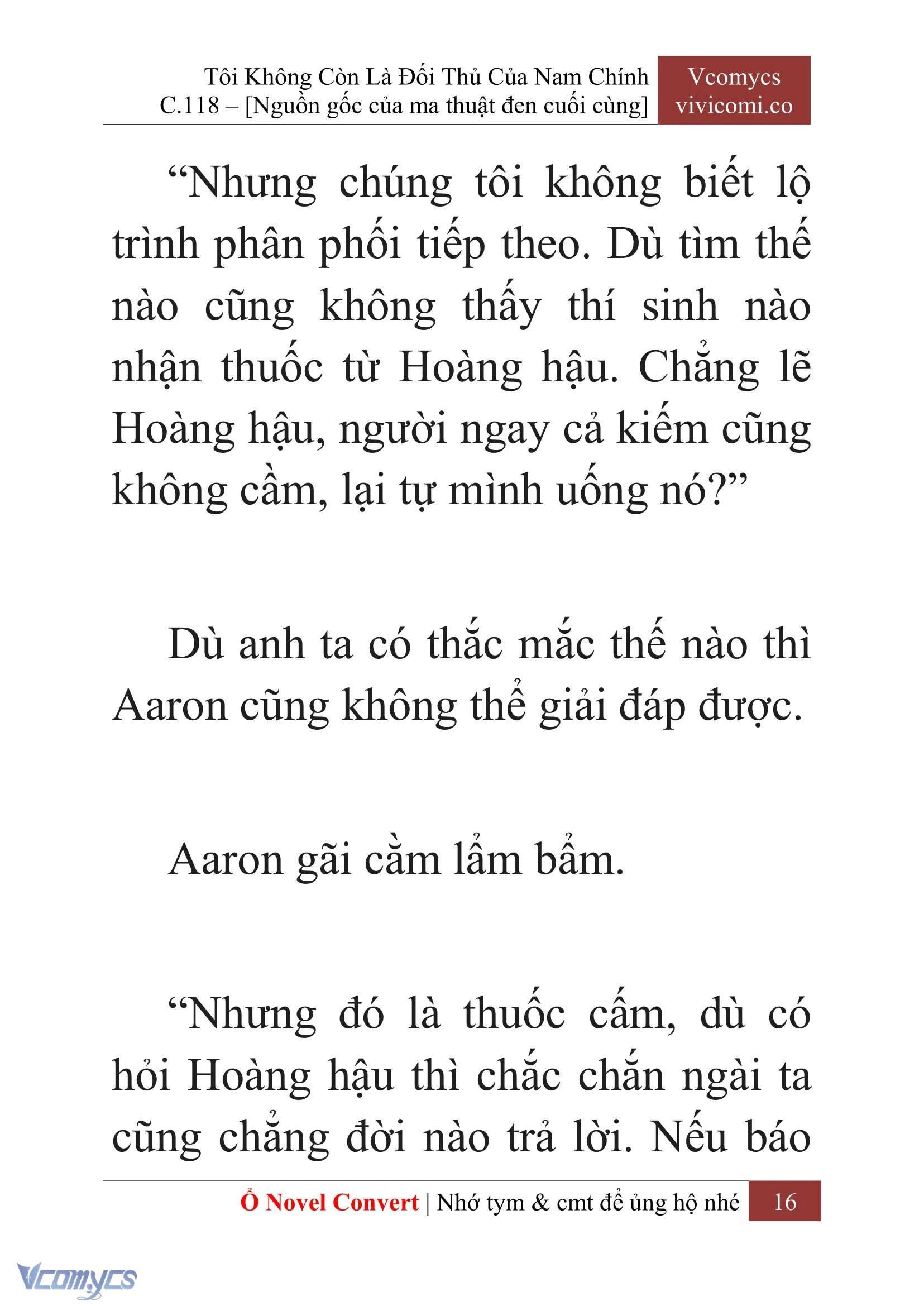 [Novel] Tôi Không Còn Là Đối Thủ Của Nam Chính Chapter  118 - 18