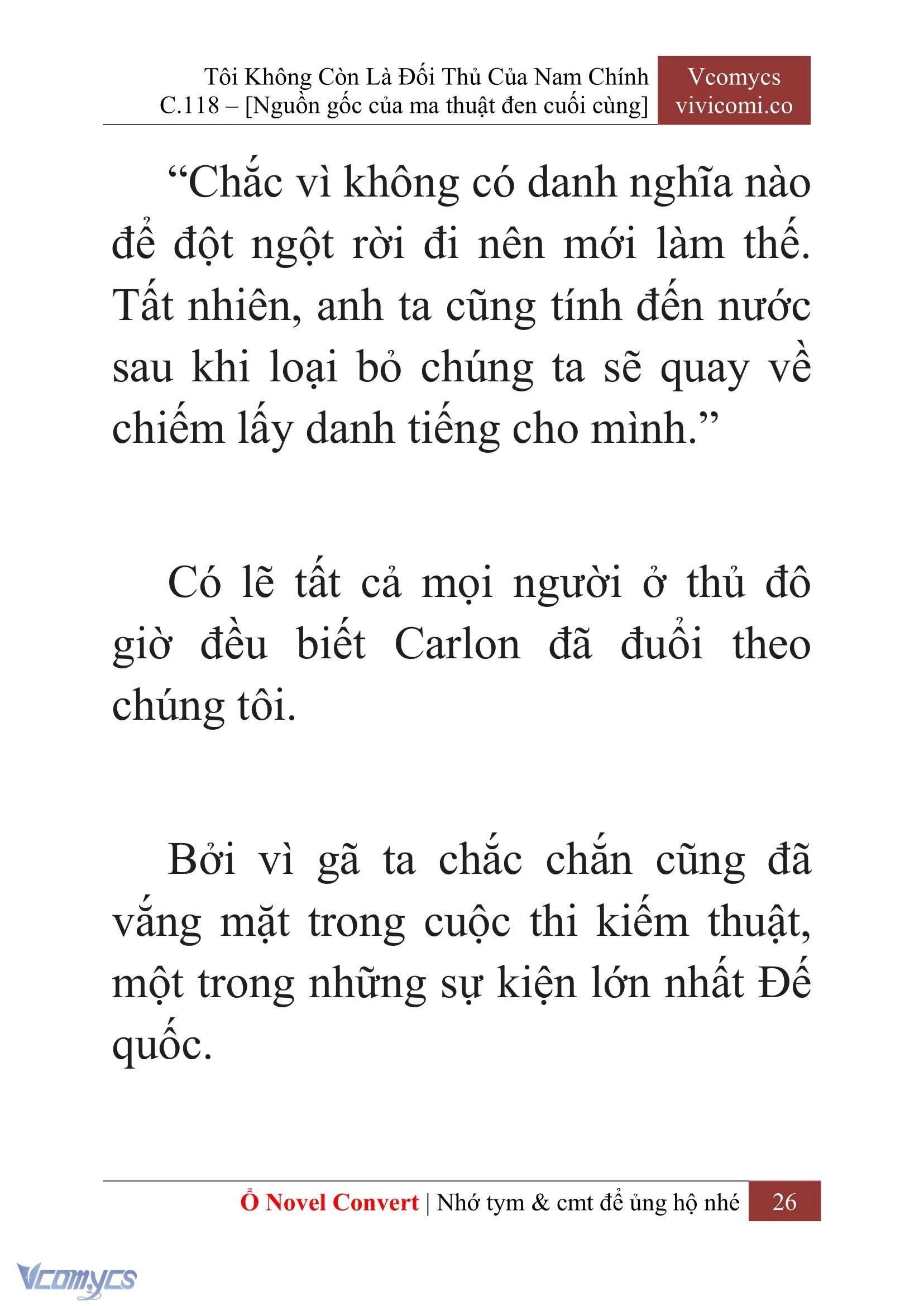 [Novel] Tôi Không Còn Là Đối Thủ Của Nam Chính Chapter  118 - 28