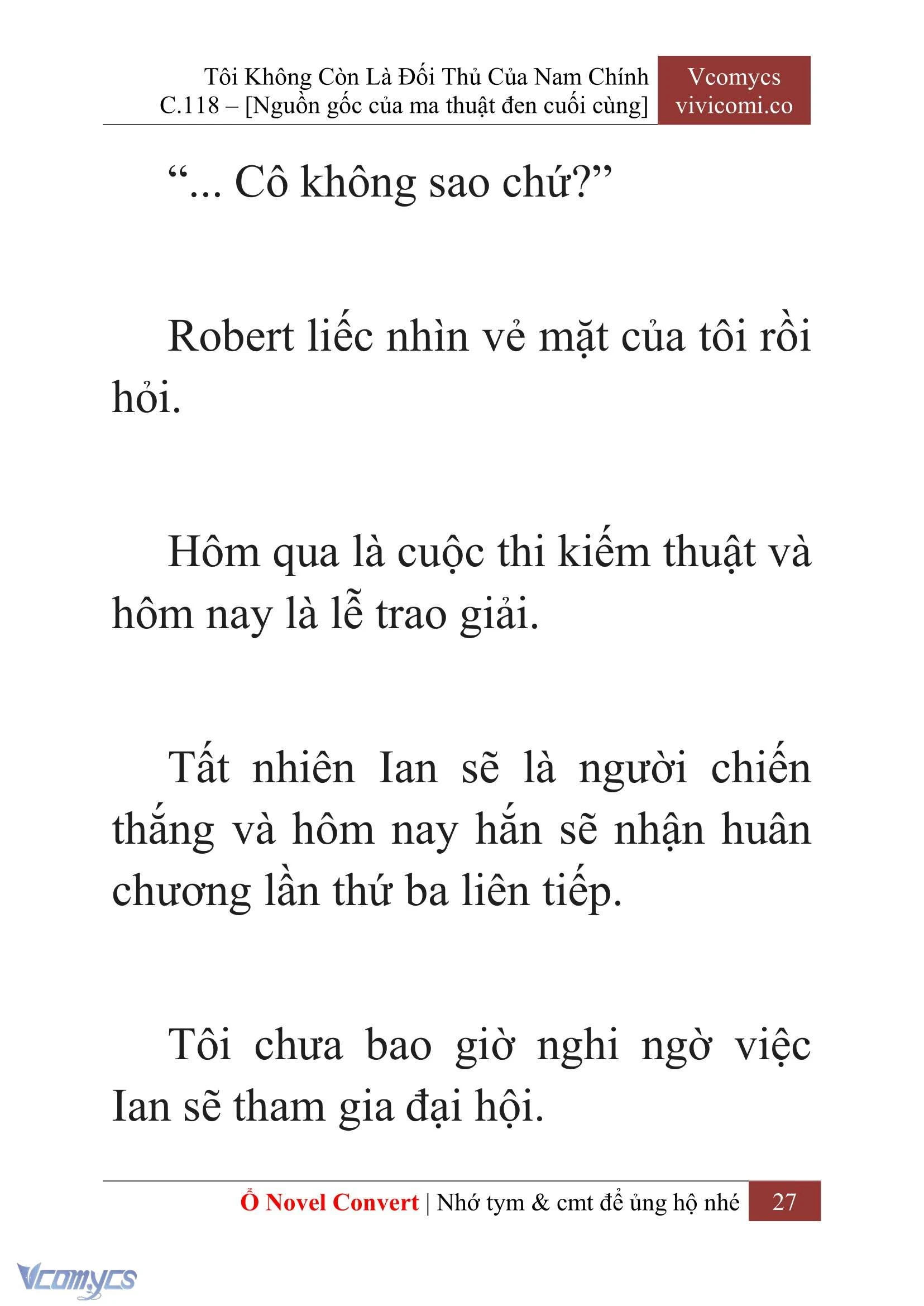 [Novel] Tôi Không Còn Là Đối Thủ Của Nam Chính Chapter  118 - 29