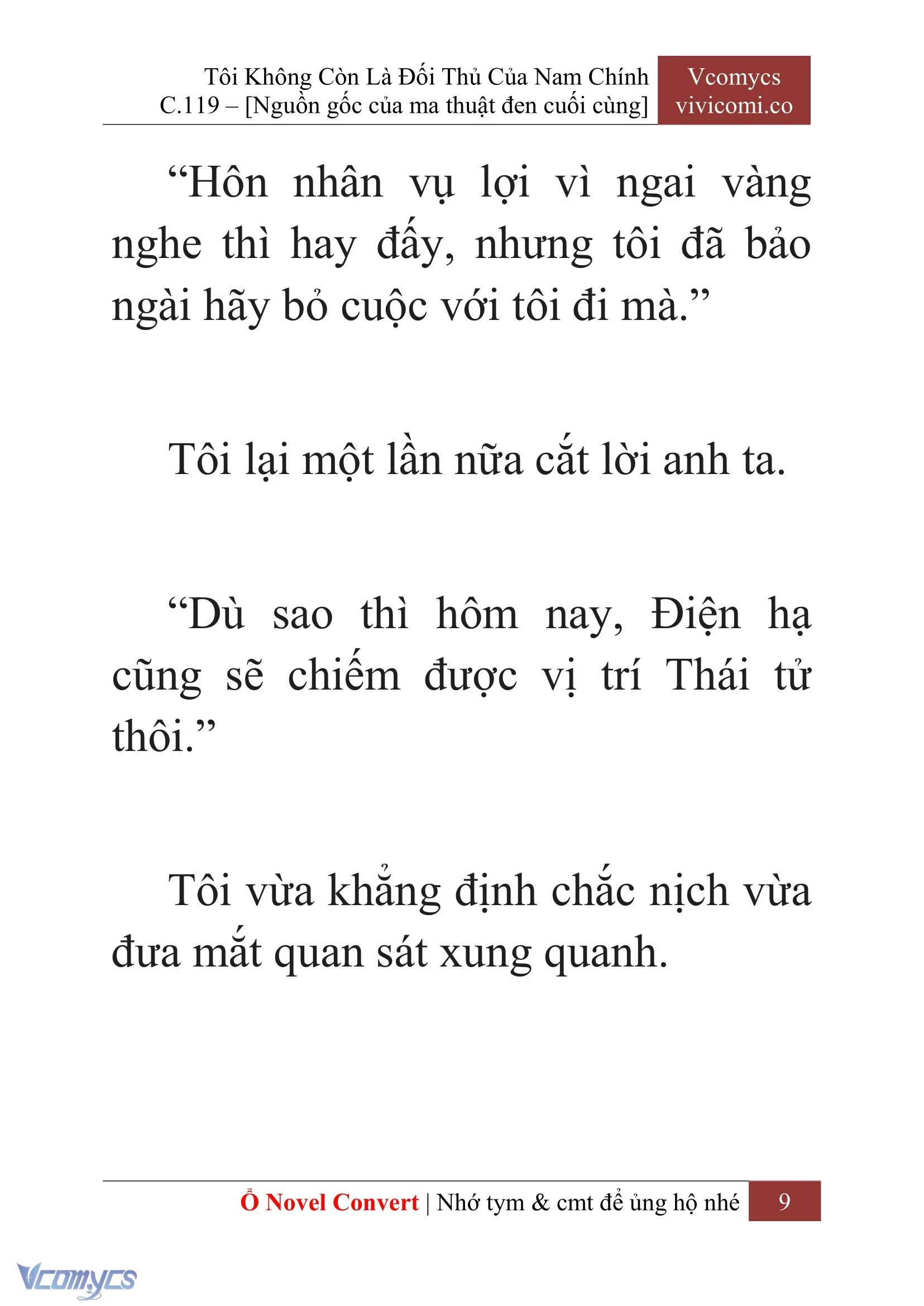 [Novel] Tôi Không Còn Là Đối Thủ Của Nam Chính Chapter  119 - 11