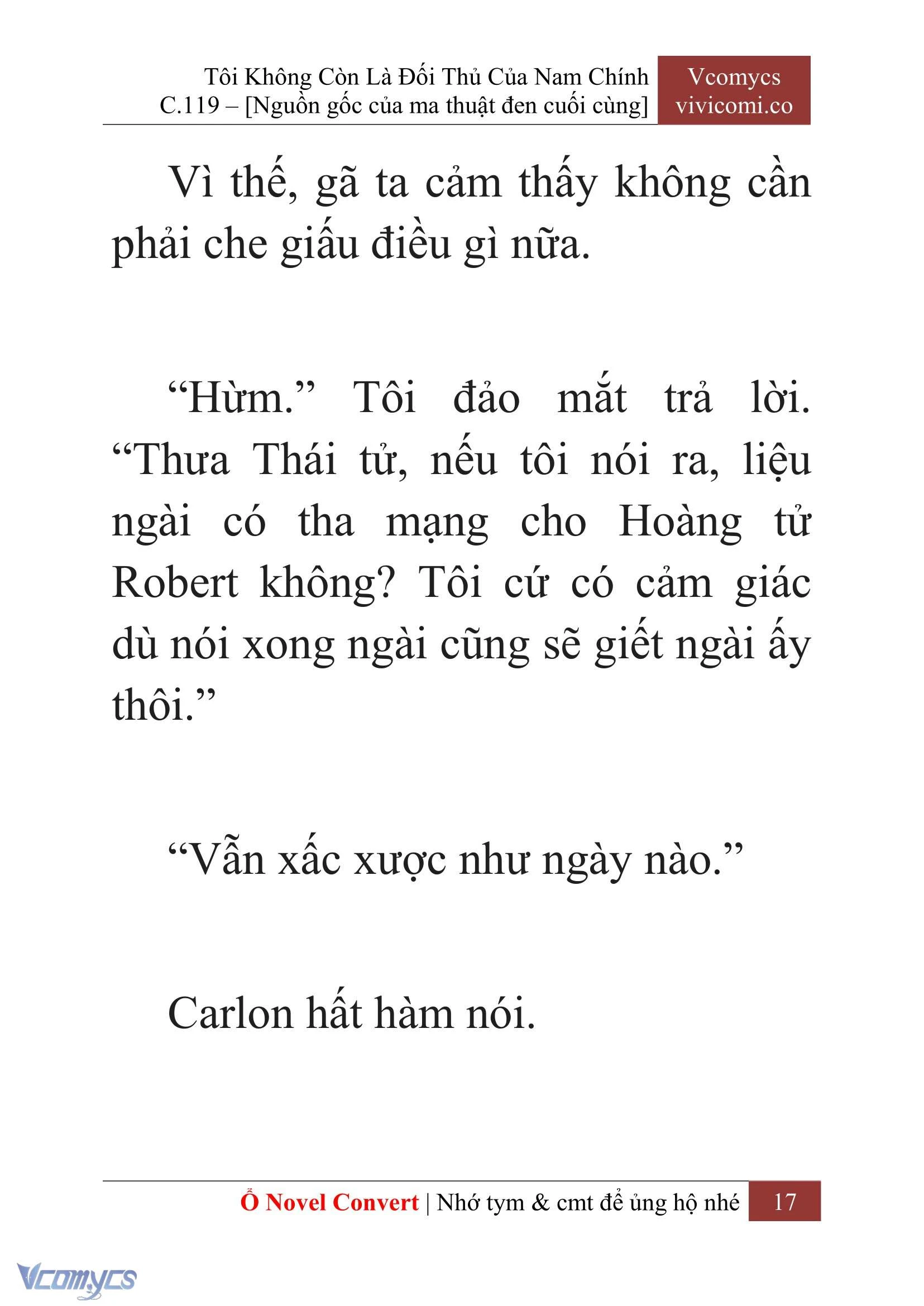 [Novel] Tôi Không Còn Là Đối Thủ Của Nam Chính Chapter  119 - 19