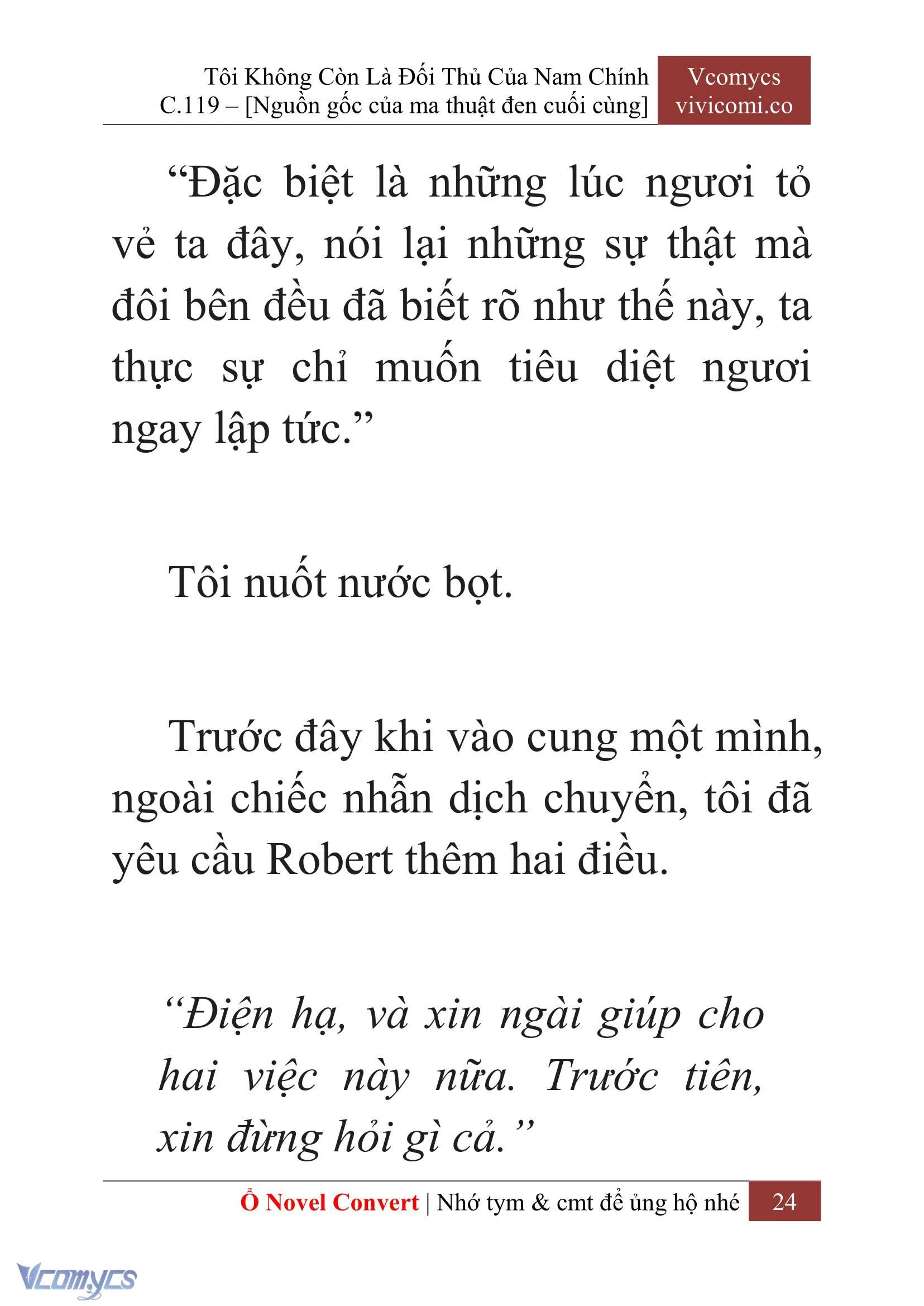 [Novel] Tôi Không Còn Là Đối Thủ Của Nam Chính Chapter  119 - 26