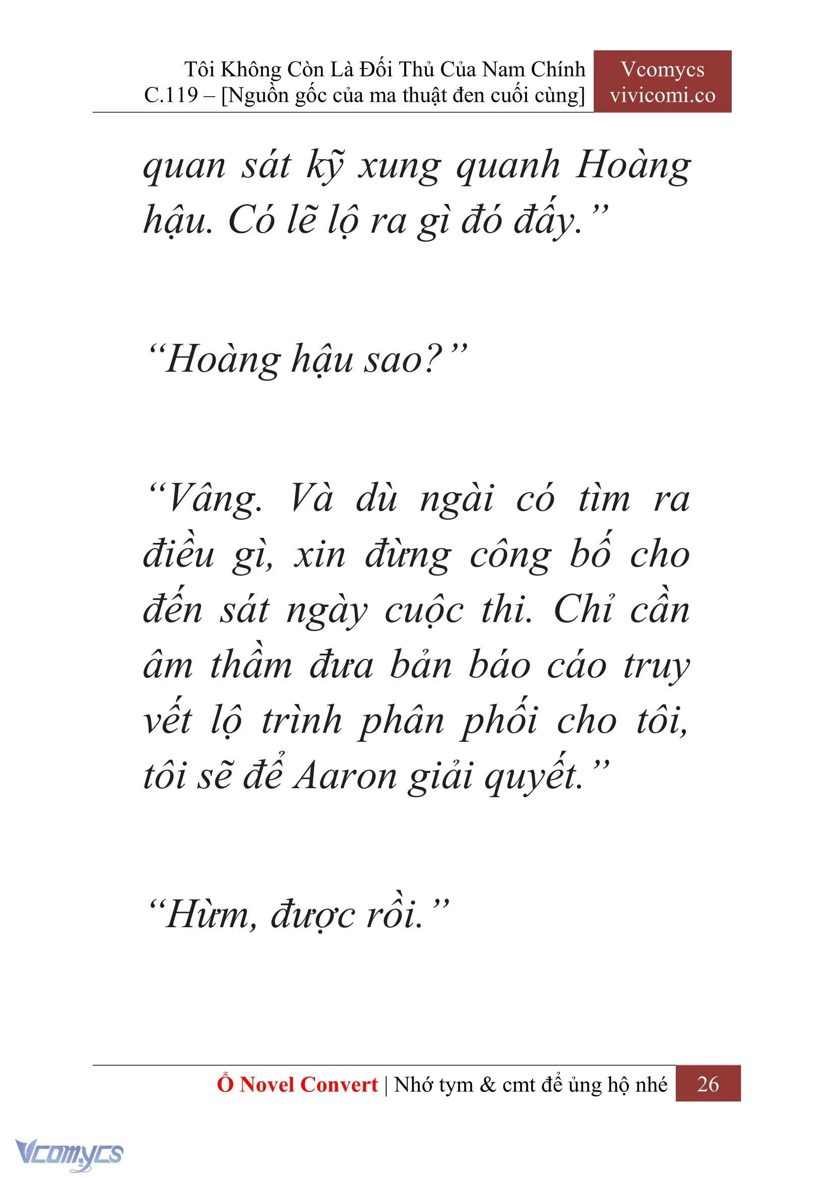 [Novel] Tôi Không Còn Là Đối Thủ Của Nam Chính Chapter  119 - 28