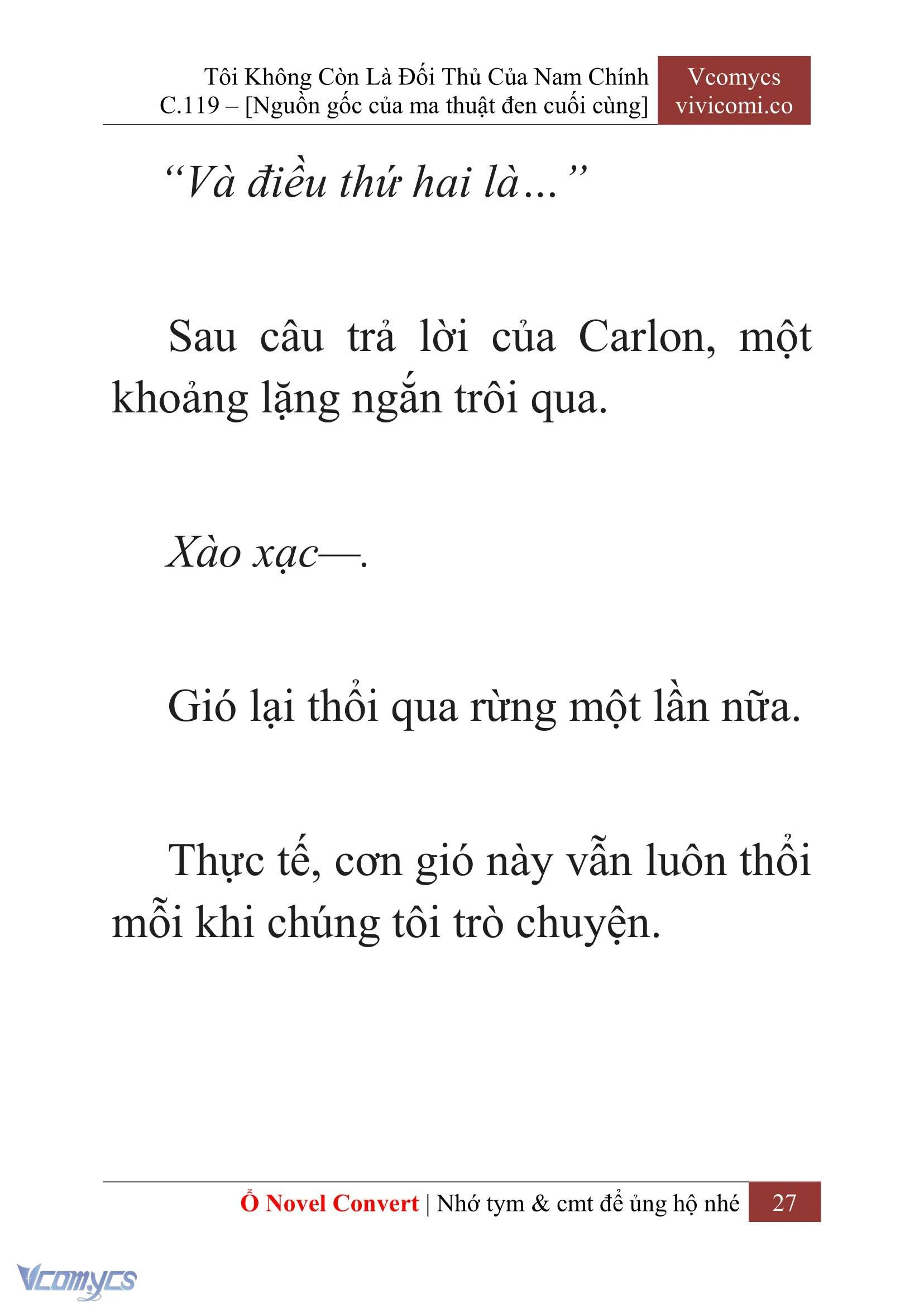 [Novel] Tôi Không Còn Là Đối Thủ Của Nam Chính Chapter  119 - 29