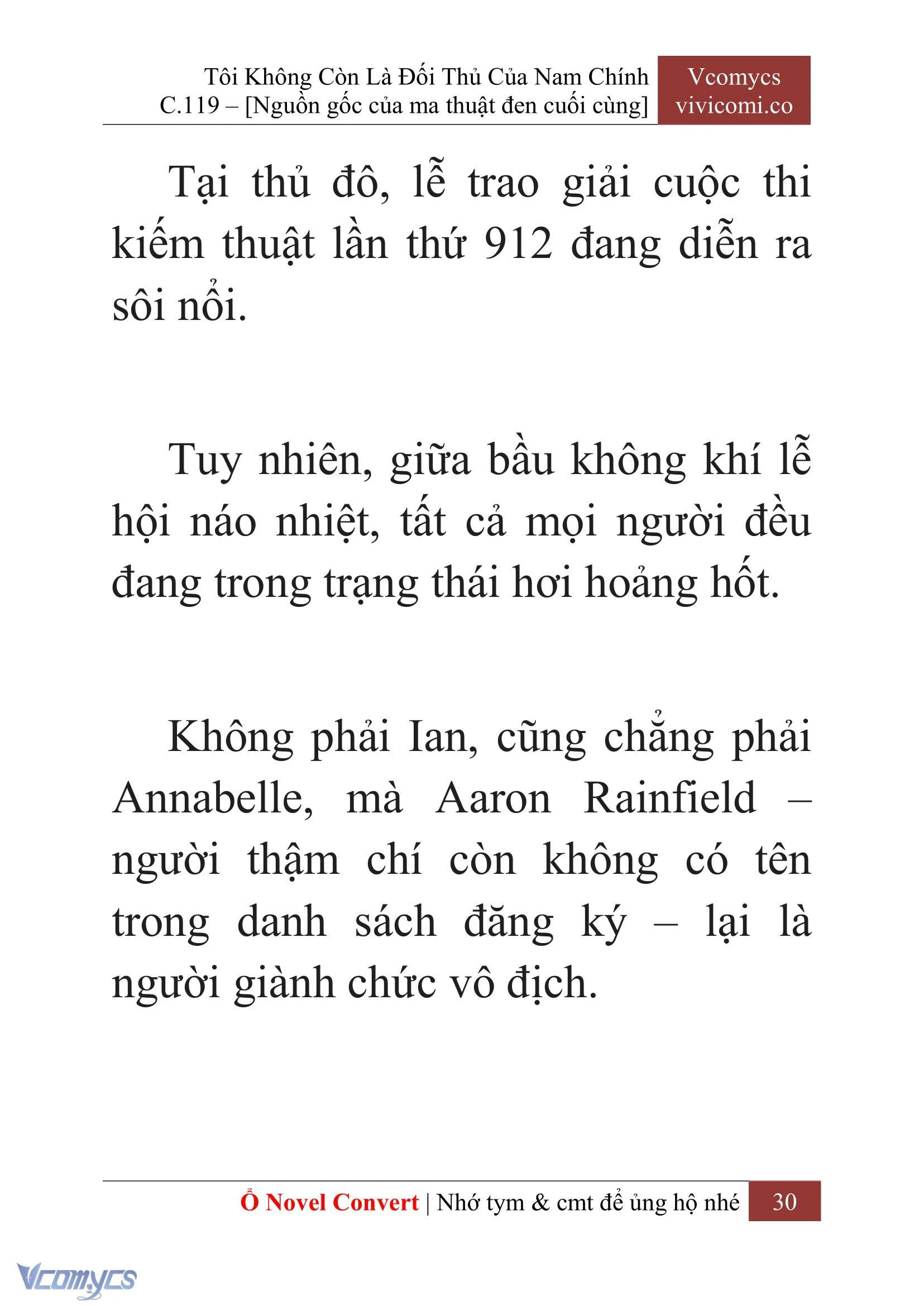 [Novel] Tôi Không Còn Là Đối Thủ Của Nam Chính Chapter  119 - 32