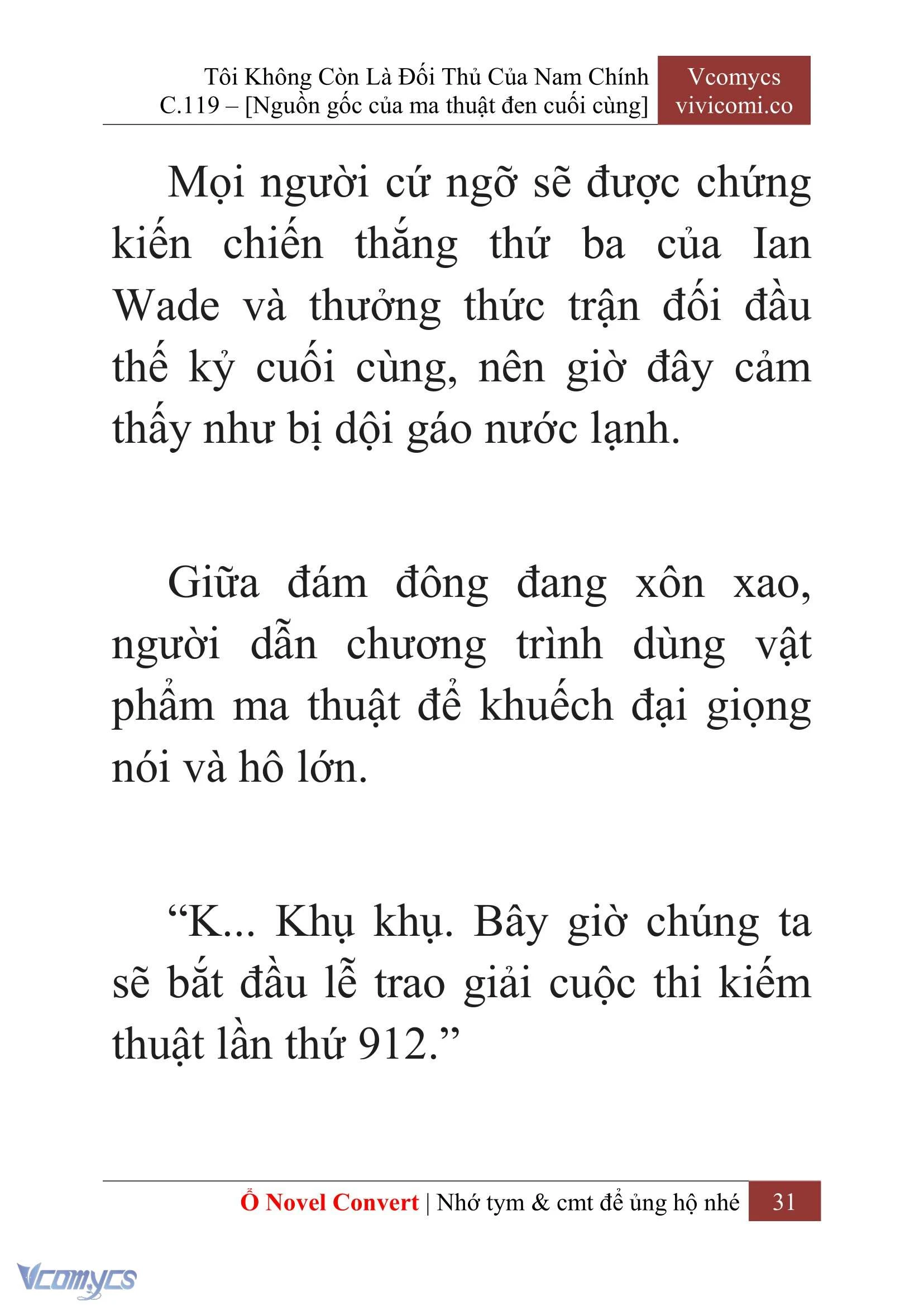 [Novel] Tôi Không Còn Là Đối Thủ Của Nam Chính Chapter  119 - 33
