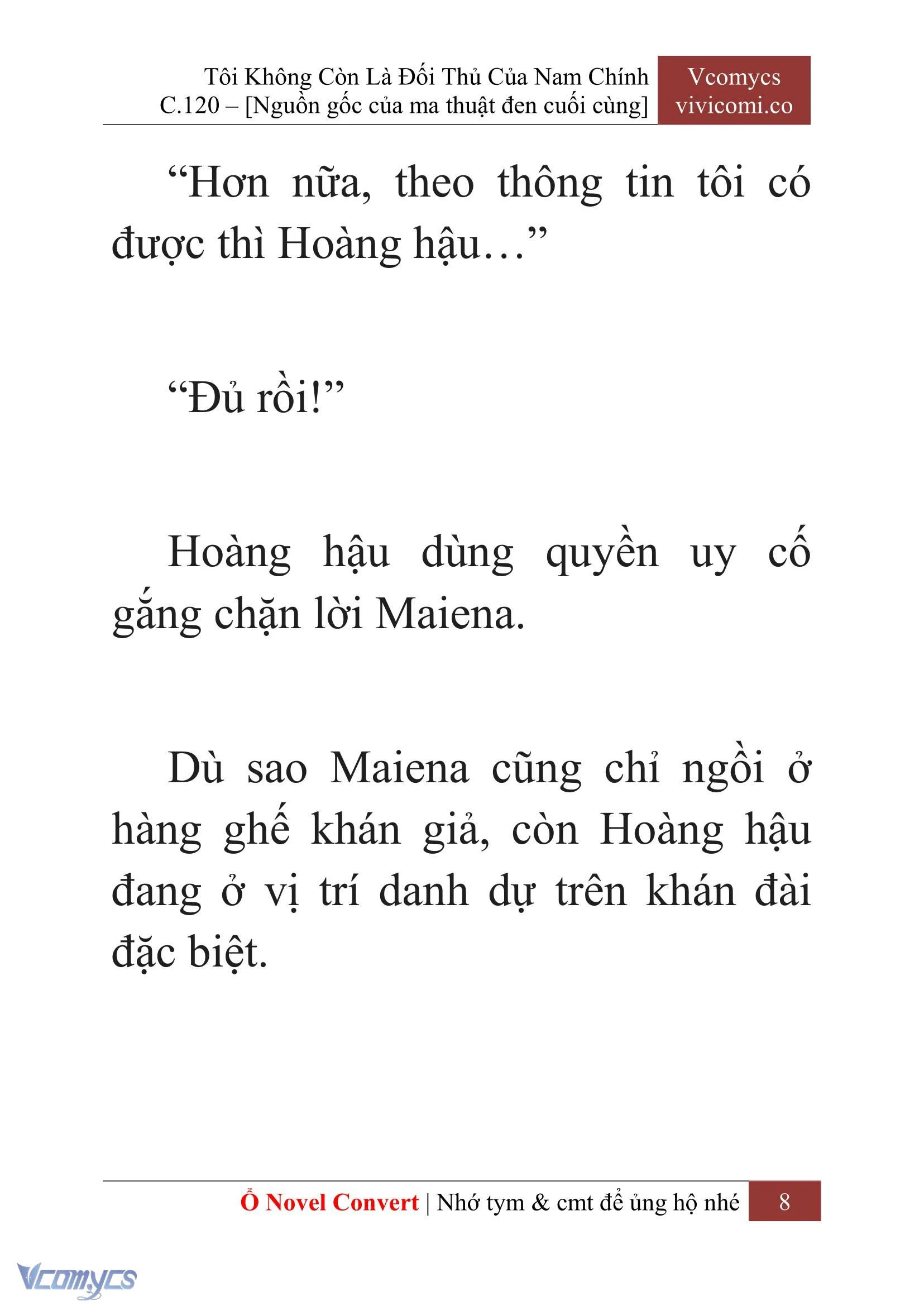 [Novel] Tôi Không Còn Là Đối Thủ Của Nam Chính Chapter  120 - 10