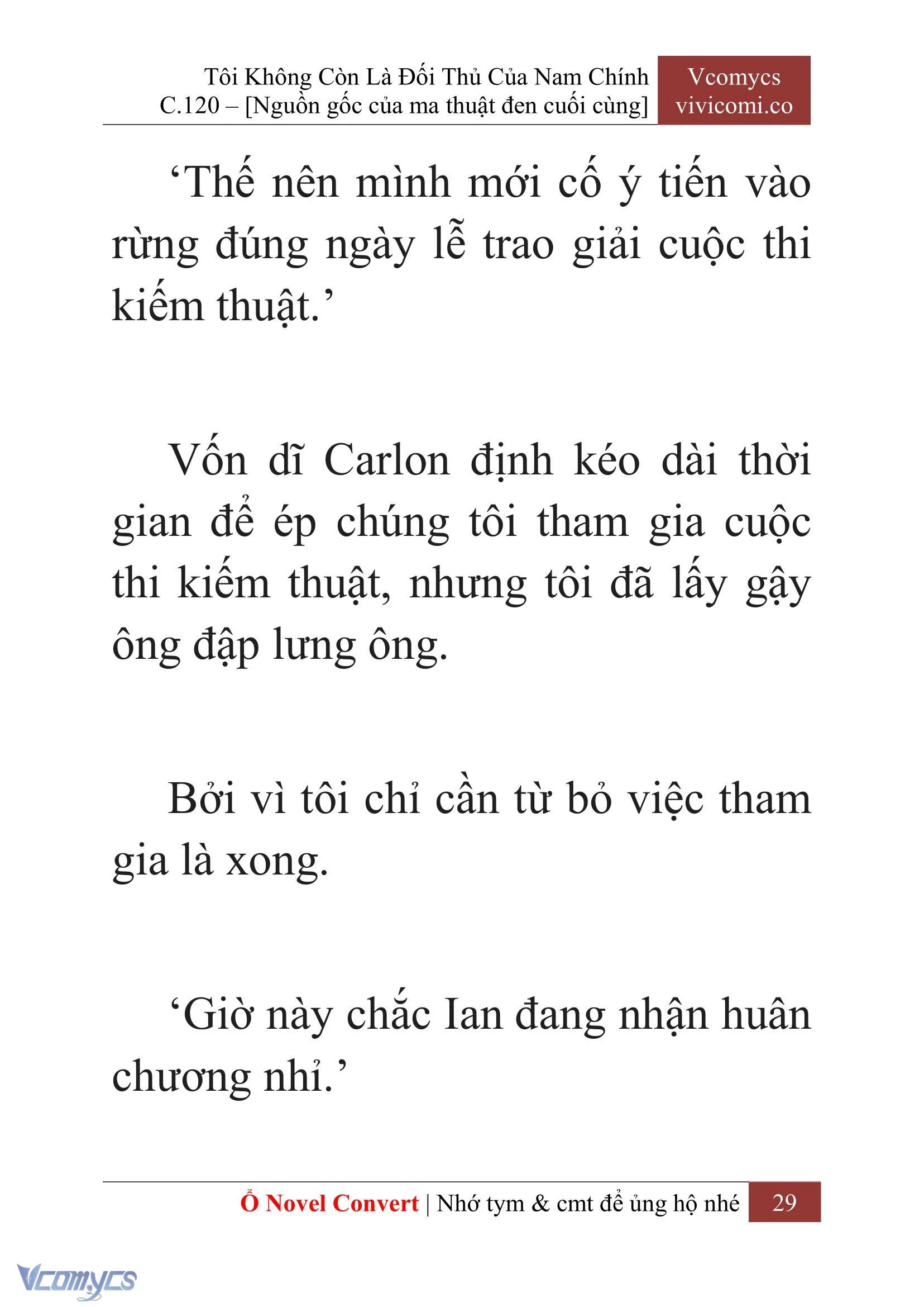 [Novel] Tôi Không Còn Là Đối Thủ Của Nam Chính Chapter  120 - 31