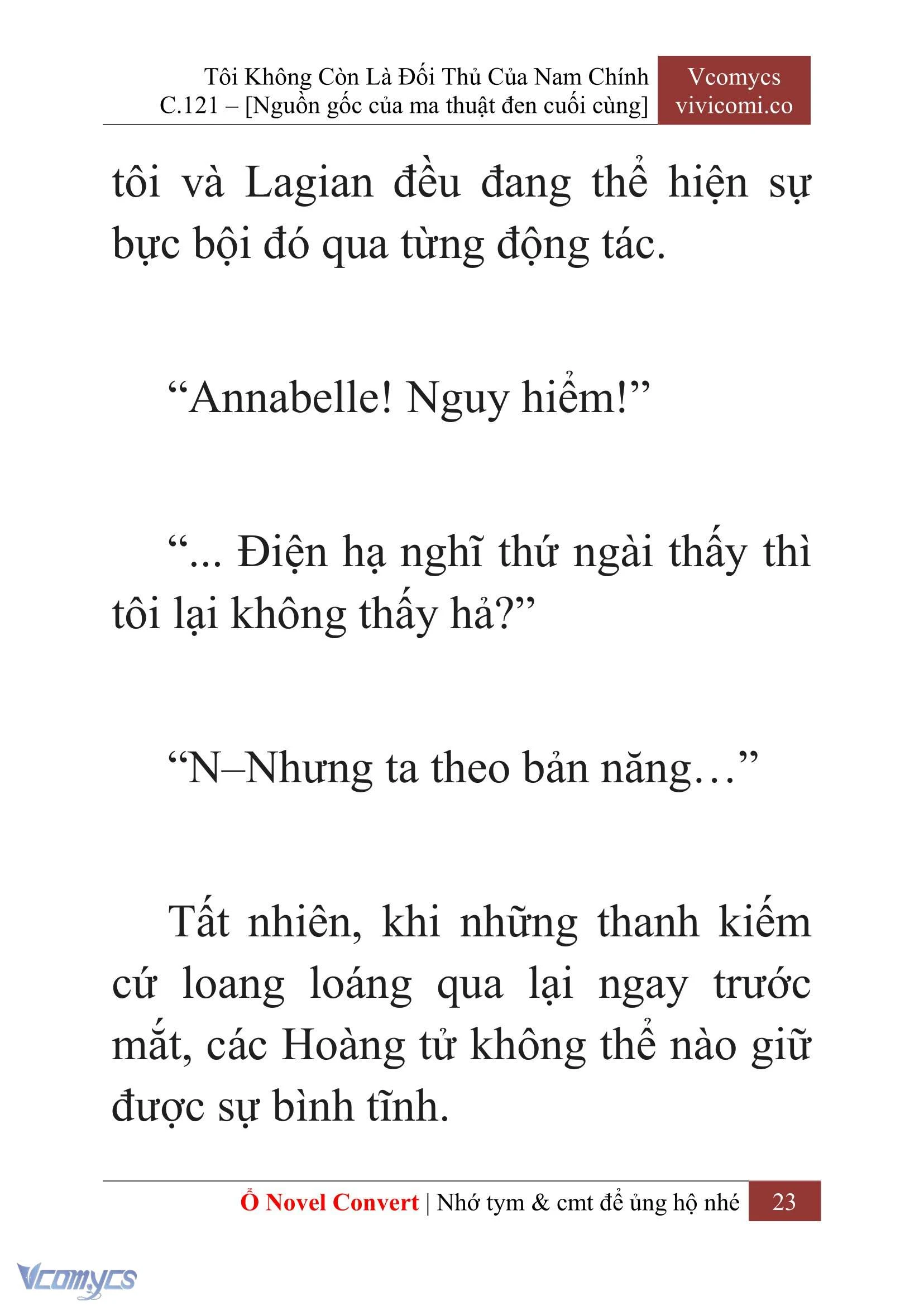 [Novel] Tôi Không Còn Là Đối Thủ Của Nam Chính Chapter  121 - 25