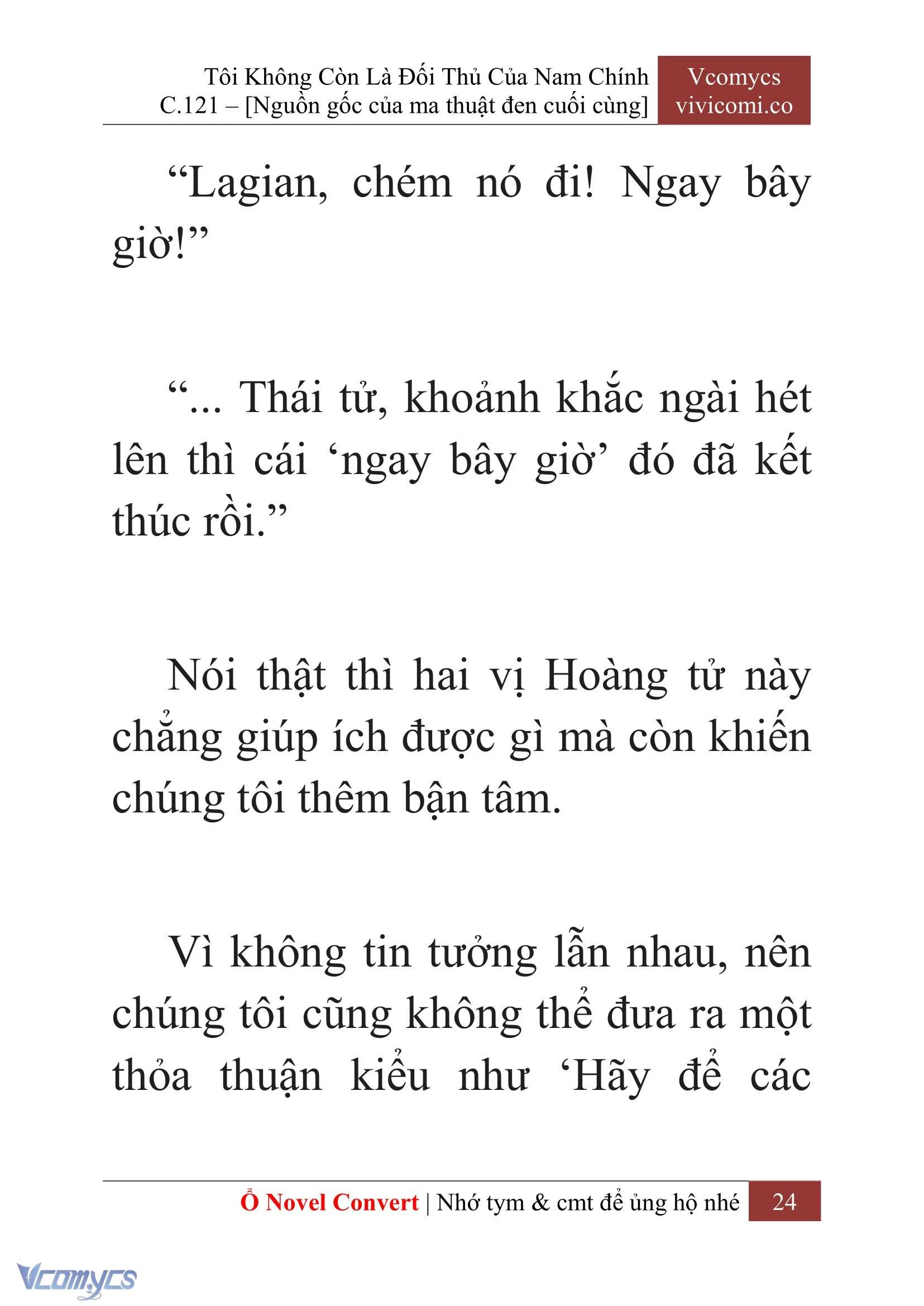 [Novel] Tôi Không Còn Là Đối Thủ Của Nam Chính Chapter  121 - 26