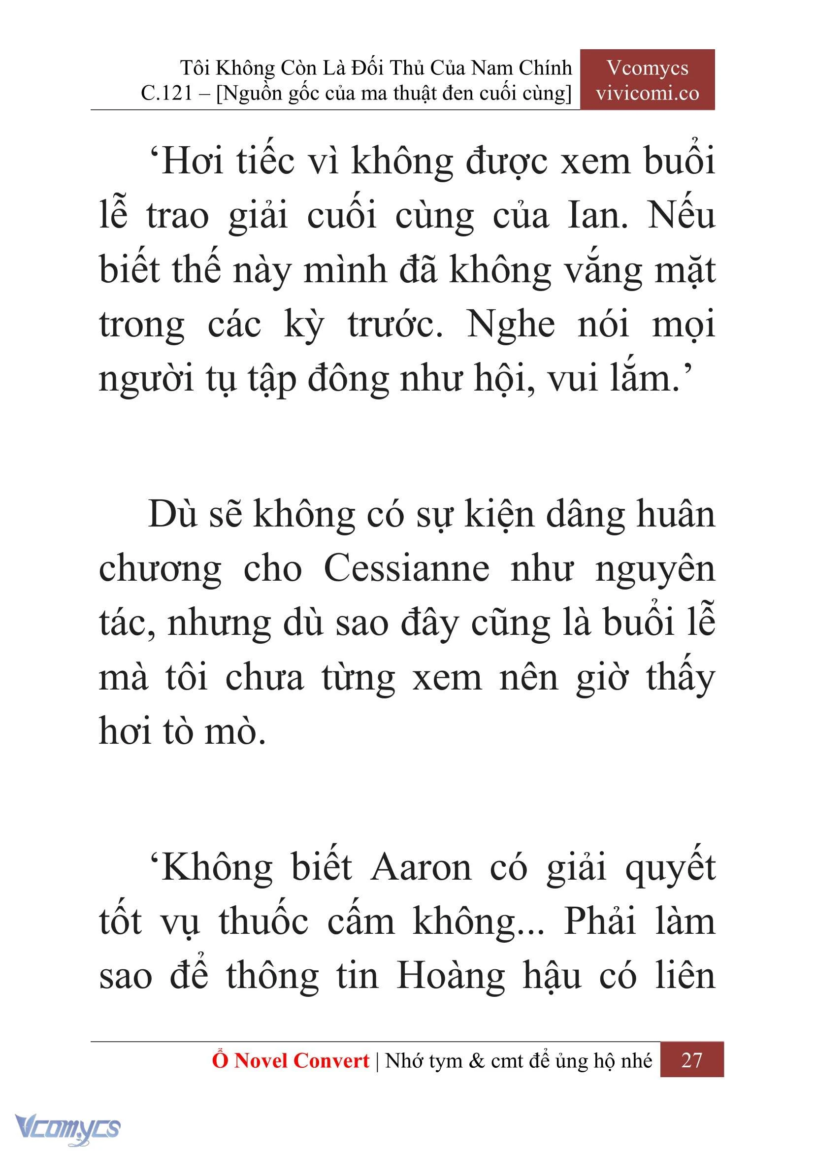 [Novel] Tôi Không Còn Là Đối Thủ Của Nam Chính Chapter  121 - 29