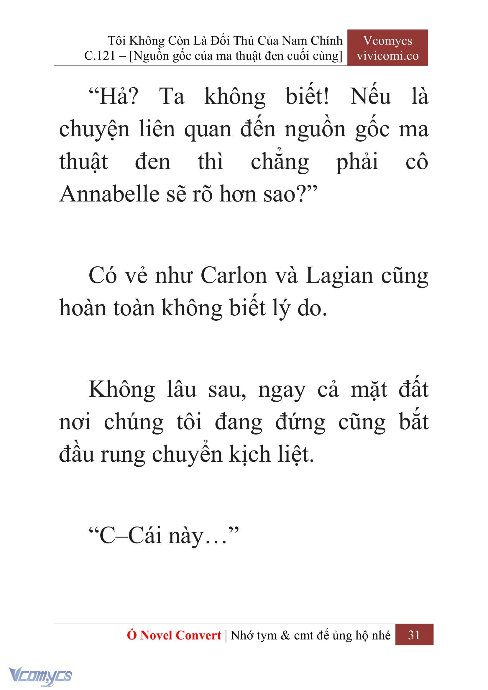 [Novel] Tôi Không Còn Là Đối Thủ Của Nam Chính Chapter  121 - 33