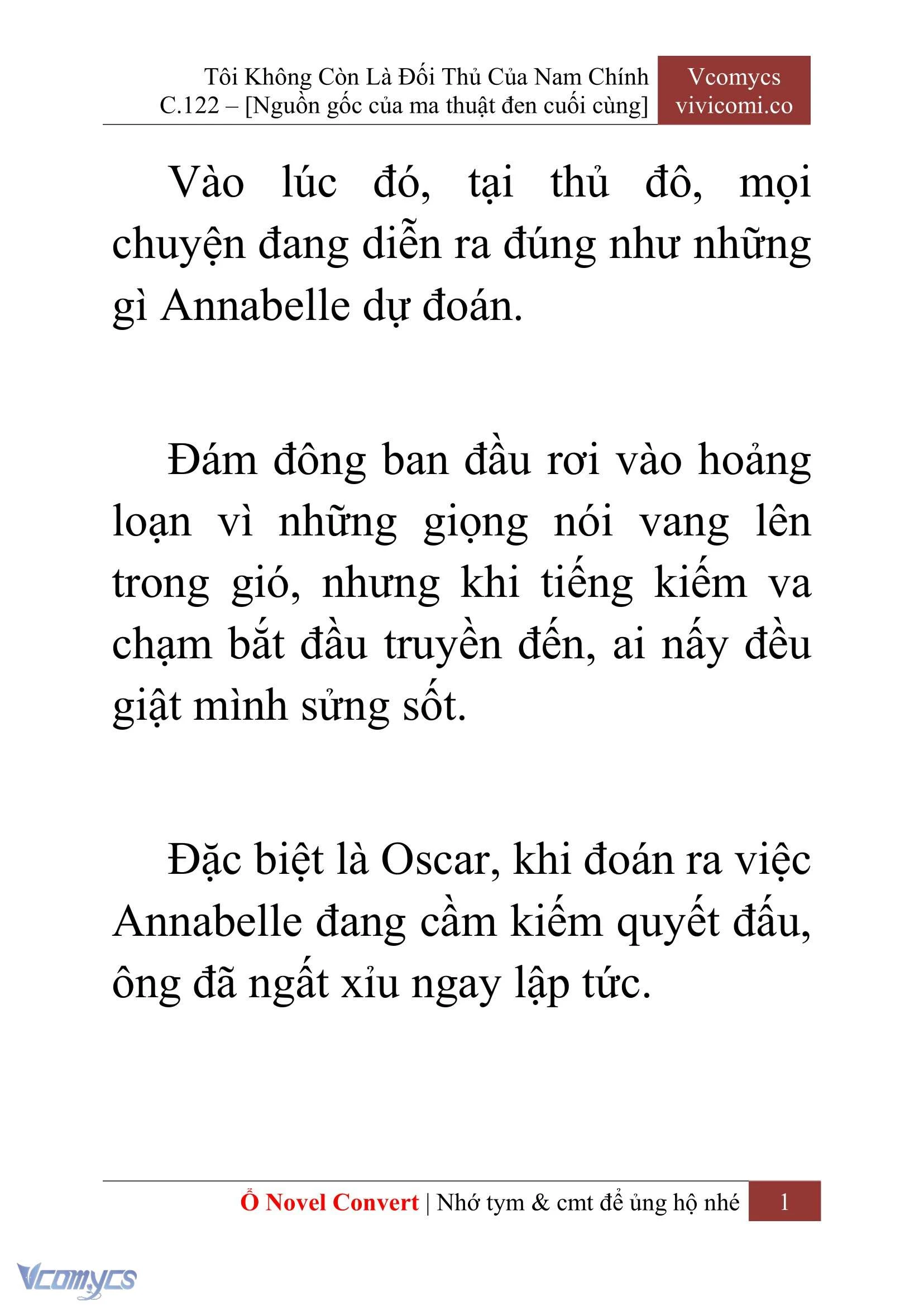 [Novel] Tôi Không Còn Là Đối Thủ Của Nam Chính Chapter  122 - 3