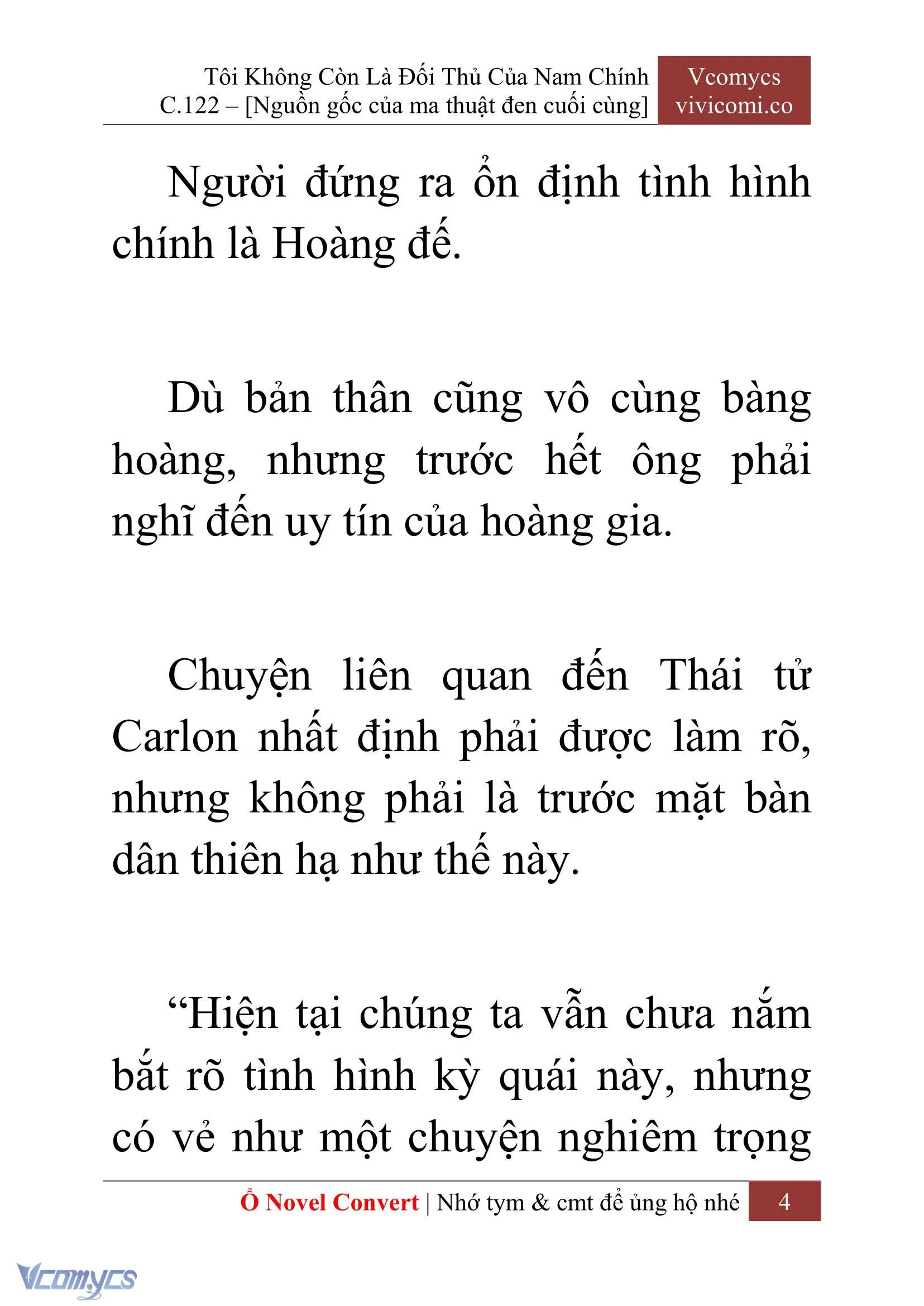 [Novel] Tôi Không Còn Là Đối Thủ Của Nam Chính Chapter  122 - 6