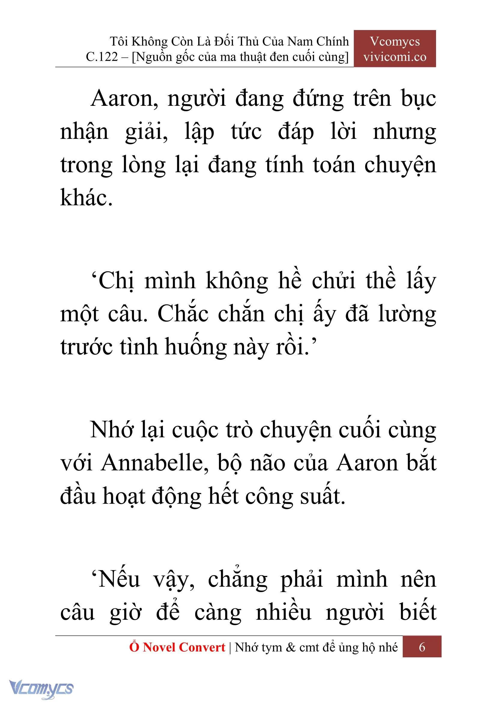 [Novel] Tôi Không Còn Là Đối Thủ Của Nam Chính Chapter  122 - 8