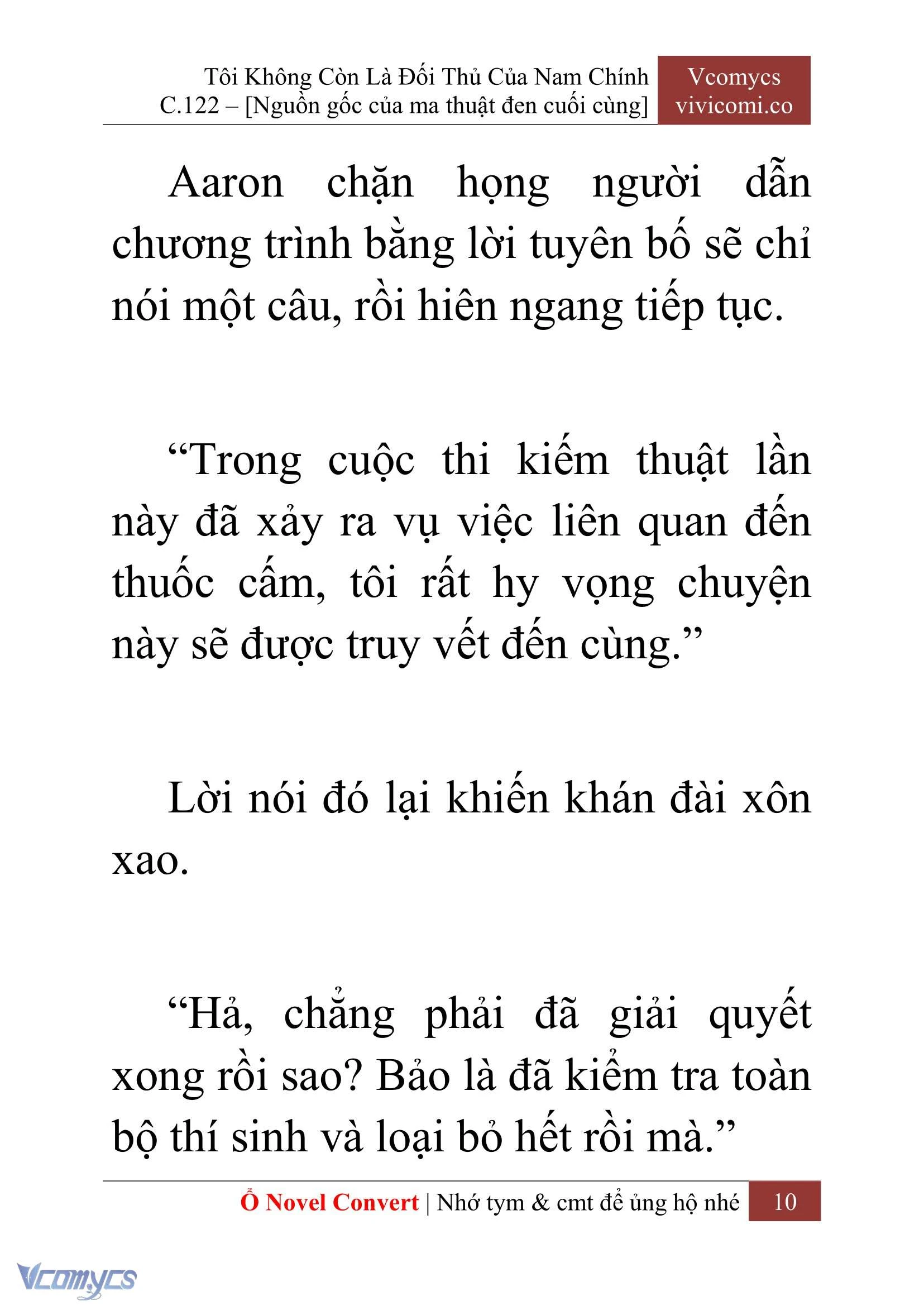 [Novel] Tôi Không Còn Là Đối Thủ Của Nam Chính Chapter  122 - 12